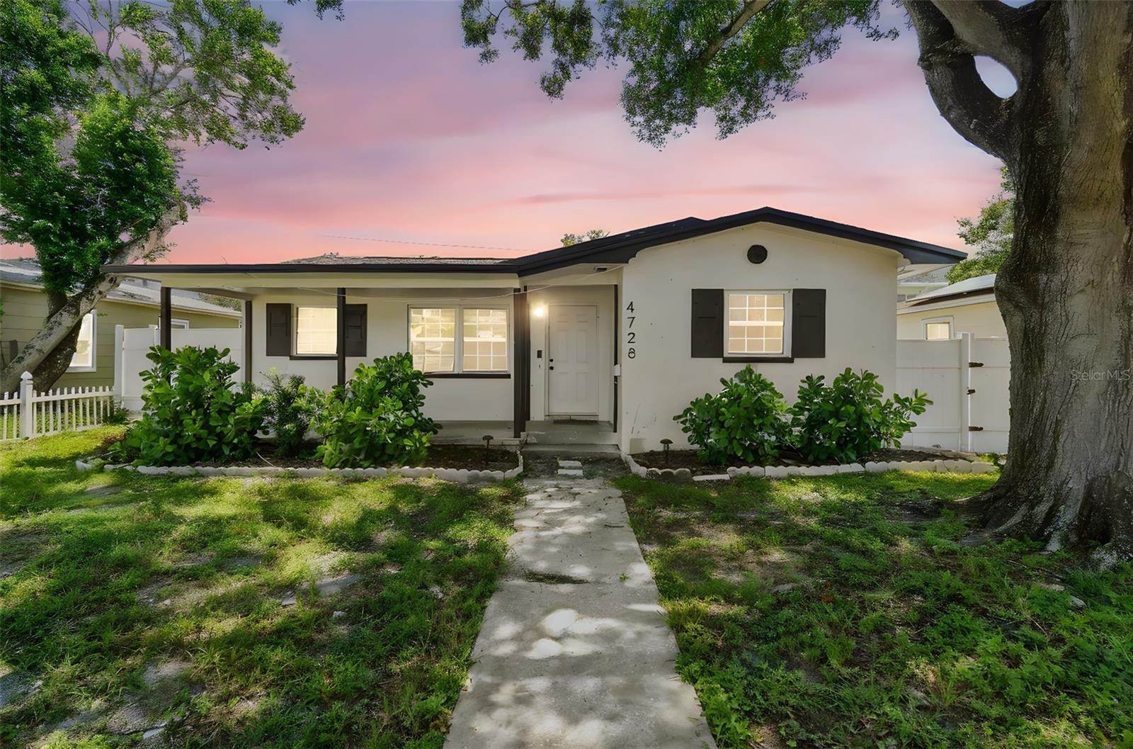 Check out this gorgeous, completely remodeled block home in Central St. Pete.
This home features a custom wood cabinet kitchen with quartz countertops, a new roof and AC (2024), and a beautiful pavered patio with a brand-new PVC fence. It also includes a carport, a garage, new LVP flooring, and stainless steel appliances. The generously sized bedrooms and the bright primary bath with white finishes add to its appeal. Most of the windows are newer, and the custom lighting throughout the home is exceptional. Additionally, all of the electrical has been updated, there's an instant hot water heater, and a shower in the garage could easily be converted into a second full bath. The photos do no do it justice. Enjoy entertaining in your large living area with a family room for TV or kids play.
This property is just minutes from downtown St. Petersburg and the gorgeous Gulf of Mexico, and it's located in a no-flood zone.
This home is move-in ready and perfect for a discerning buyer looking for a standout property.
