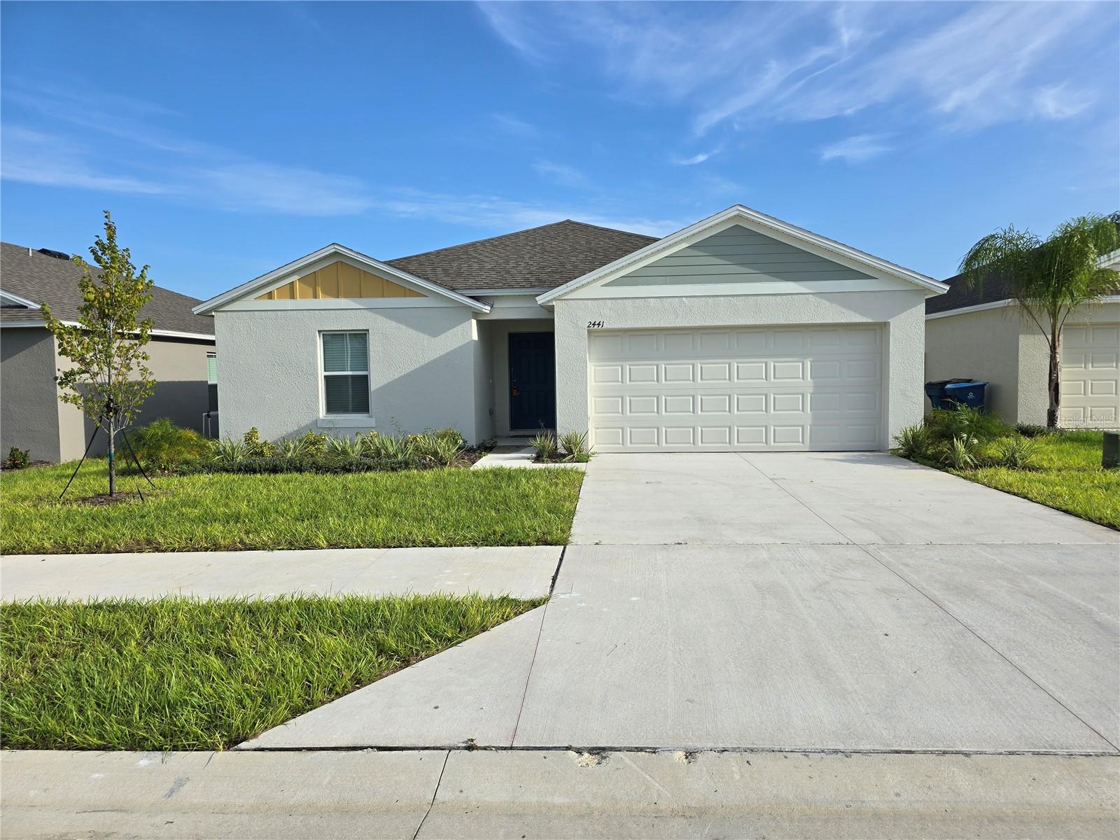 Looking for a spacious and modern home in central FL? Look no further than this stunning fairly new single-story home that brings together all the features that any resident would love! Located in Forest Lake. Step into this modern home with airy Interior space. Well laid out for your comfort and enjoyment. With 3 bedrooms and 2 bathrooms, this home offers plenty of space for all your needs. The open floor plan and high ceilings create a bright and airy atmosphere, perfect for relaxing or entertaining guests. Home features loads of upgrades.
Property features nice flooring with a superb color scheme around offering serenity and calm with ample living space with an open functional kitchen with nice appliances, a master bath with double vanities and a spacious walk-in closet. For the cozy evenings, utilize the electric fireplace for your comfort. Covered lanai that's perfect for entertaining, and so much more. The attached garage provides plenty of storage space for your vehicles or outdoor equipment. Nice community that offers additional amenities and beautiful surroundings. Ideally located off of US-27 just south of I-4. Live in the heart of Davenport, FL and just a short drive from the bustling metros of Orlando and Lakeland. Drive a little further and enjoy everything that Tampa has to offer. The beaches are a short drive out, enjoying both coasts, the east coast beaches as well as the calm beaches on the gulf coast.
Conveniently located around your everyday amenities, eateries, dining, shopping, recreation and loads more.
Lawn service fee will be an additional charge to rent.
Don't miss out on the opportunity to make this beautiful house your new home. Contact us today to schedule a viewing and see all that this property has to offer.