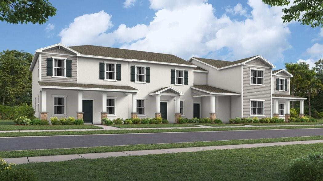 Under Construction. Welcome to the light & bright Landcaster! This elegant townhome covers two stories and includes three bedrooms, two and one-half bathrooms with a two-car rear load garage. The front door opens onto the spacious open concept combination living room and dining room. There is also a laundry room with washer and dryer and a fully equipped kitchen that leads to an beautiful patio. The luxurious upstairs master suite has a private bathroom and a roomy walk-in closet. Every home comes with Lennar’s Everything’s Included® promise, which includes new appliances as well as quartz countertops, blinds, and more in the price of your home. There are also home automation features such as keyless door locks and video doorbells in the Connected Home by Lennar®. Trail Townhomes is a new series providing brand-new townhomes at the Bronson’s Ridge masterplan, now selling in Apopka, FL. Residents enjoy a relaxing resort style swimming pool and fully equipped playground. There are great schools, and the community features proximity to major highways including FL-429 and FL-414, providing convenient commutes and travel. Nature lovers will have access to natural springs and wildlife parks, including King's Landing, Wekiwa Springs State Park and more. Bronson’s Ridge has the perfect balance of convenience and nature.