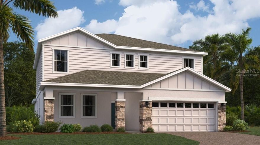 One or more photo(s) has been virtually staged. Under Construction. The largest plan in this collection is the grand Independence Next Gen® two-story home. It features an attached private suite with its own separate entrance, living room, breakfast nook, kitchenette, bedroom, and bathroom. In the main home is an open living space on the first floor while upstairs is a cozy loft and four bedrooms. There is a 3-car garage. Every home comes with Lennar’s Everything’s Included® promise, which includes new appliances as well as quartz countertops, and more in the price of your home. Residents enjoy a relaxing resort style swimming pool and fully equipped playground. There are great schools, and the community features proximity to major highways including FL-429 and FL-414, providing convenient commutes and travel. Nature lovers will have access to natural springs and wildlife parks, including King's Landing, Wekiwa Springs State Park and more.
Bronson’s Ridge has the perfect balance of convenience and nature.