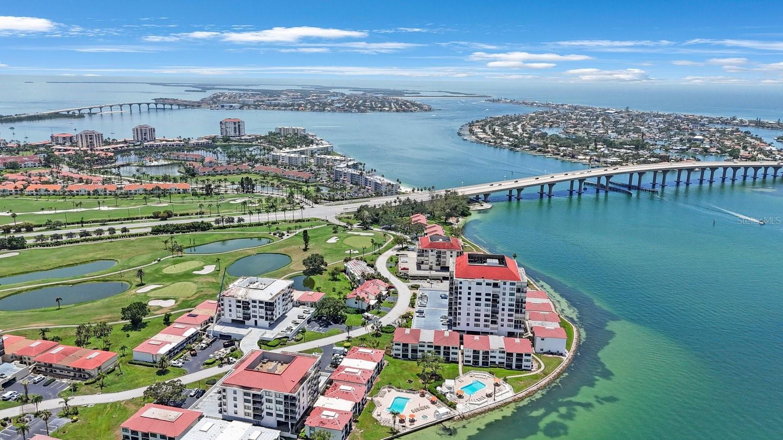 Experience Waterfront Living in this Charming 2-Bed, 2-Bath Ground Floor Condo in the Sought-After Casa Del Mar Community! Perfectly situated just off the Pinellas Bayway, this beautifully maintained condo offers a peaceful, pet-friendly oasis with stunning resort-style amenities. Dive into the seaside sparkling pool, relax on the waterfront screened lanai, or take a stroll along the nearby Boca Ciega Bay—just steps from your door. The community’s location is unbeatable, close to the historic Don CeSar Hotel, award-winning beaches, vibrant downtown Saint Petersburg, and top-rated parks like Fort De Soto. Inside, you'll find an inviting open floorplan with a modern kitchen featuring ample storage and elegant granite countertops. The spacious great room opens to a waterfront screened lanai, perfect for relaxing or entertaining. Recent updates include a nearly new HVAC system installed in 2023. The HOA includes utilities such as cable, internet, and water, making living hassle-free. Looking to enjoy a lifestyle of leisure? Social memberships are available for golf, tennis, yachting, and more at the nearby Country Club. Whether you're seeking a tranquil retreat, an investment opportunity with strong rental potential, or a vibrant full-time residence, this condo truly offers the best of Florida living. Don’t miss your chance to make it yours!