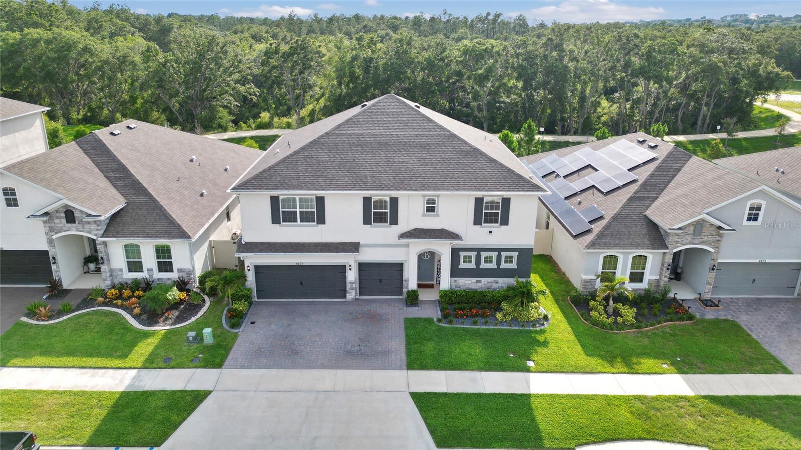 Welcome to your Luxury Dream Home in Beautiful Clermont, Fl.
Nestled in the sought-after community of Hartwood Landing, this stunning home combines modern elegance with everyday comfort. Boasting 6 bedrooms, 4.5 bathrooms, huge loft, and a flex room in a very spacious 4,291 square feet of living space, this property is perfect for families or those who love to entertain. You will absolutely love the kitchen area with the very expansive island. Its enormous must see in person to appreciate. As you step inside, you're greeted by an open-concept floor plan filled with natural light, high ceilings, and premium finishes. The chef-inspired kitchen features quartz countertops, stainless steel appliances, and ample storage, making it a dream for any culinary enthusiast. The expansive living and dining areas flow seamlessly, providing a welcoming space to host gatherings or relax with loved ones. The primary suite offers a tranquil retreat with a luxurious ensuite bath and a walk-in closet. This primary bedroom is on the first floor. Additional bedrooms are generously sized and ideal for guests, a home office, or a playroom. Step outside to your private backyard oasis, complete with outdoor features like a super-sized lanai, backed up to a conservation area, get your exercise on with a very nice walking trail. Two dog parks are within the community. Many social activities as well. It's the perfect spot to enjoy Florida's year-round sunshine. Located just minutes from top-rated schools, shopping, dining, and major highways, also the sensational Olympus Project. This is one of the fastest growing areas in the entire state of Florida. This home offers the perfect balance of convenience and serenity. Don't miss the opportunity to make this incredible property yours! Schedule your private showing today and experience the lifestyle you've been dreaming of.