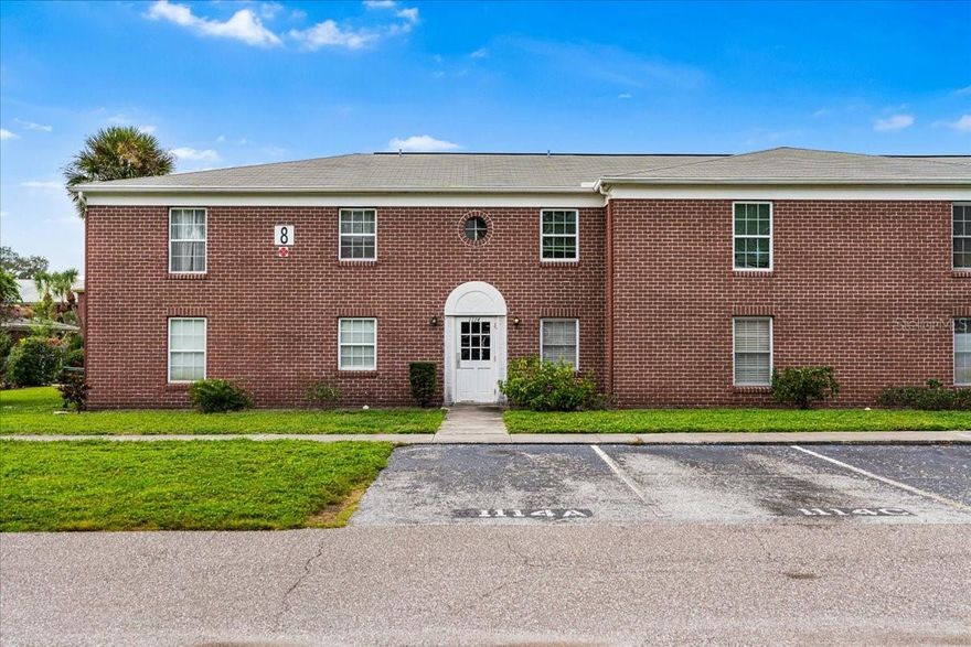 Welcome to this charming and spacious second-floor condo, offering the perfect blend of comfort, style, and convenience! This updated 2-bedroom, 2-bathroom home is move-in ready and ideal for year-round living, a seasonal getaway, or an investment property. This home offers  a spacious living room that flows to a large private balcony, perfect for enjoying a morning cup of coffee. The updated kitchen connects to a dining area which opens out to the living space. The large private balcony extends your living space outdoors, ideal for relaxing evenings or weekend gatherings. Both bedrooms feature generous walk-in closets, while the primary suite includes its own private en-suite bathroom for added privacy and comfort. Both bathrooms have been updated with modern finishes. The community features two swimming pools and tennis courts, all within minutes of Gateway Shopping Center, local dining, shops and the airport. Don’t miss your chance to own a beautifully maintained condo in a prime Florida location!