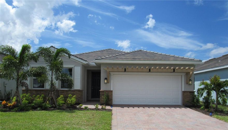 NEWER HOME located in desirable Palencia, a newly developed neighborhood located in North Venice. You will be greeted with sunshine and stylish designs upon walking into the open floor plan. The kitchen will immediately catch your eye with the shaker style cabinets in a classy grey color and stand out subway tile backsplash. The kitchen island adds to the abundance of storage and convenience of entertaining friends and family. This 4-bedroom, 2 bath home has a very neutral color orientation making decorating a breeze. The master bedroom is split from the other bedrooms allowing an extra level of privacy and also offers a double sink vanity and stunning walk-in shower. Enjoy an afternoon siesta or a good book in the comfort of your oversized paved and screened lanai. Palencia offers a variety of activities within the community, including bocce ball, community pool and fitness center and many walking trails throughout. Conveniently located on the corner of Jacaranda Blvd and Border Rd., this home is close to beautiful Venice Beach and many fine dining restaurants and shopping. Lawn maintenance included with HOA. Security deposits required as follows: FIRST & LAST Month's Rent + a Security Deposit equal to one month's rent. 
Sorry, NO PETS.