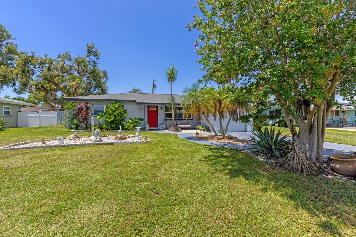 6134 Rodgers Ave in Sarasota, FL features 2 bedrooms and 2 bathrooms with a spacious kitchen, generously sized bedrooms, and updated bathrooms. The home offers a brand new roof just 1 year old and an A/C system that’s only a couple of years old. Additional highlights include a cozy front porch, a 1-car garage, and a spacious backyard with a patio—ideal for outdoor entertaining. Conveniently located near shopping, dining, top-rated schools, and just a short drive to the beautiful Siesta Key Beach, this home blends comfort, convenience, and Florida living.