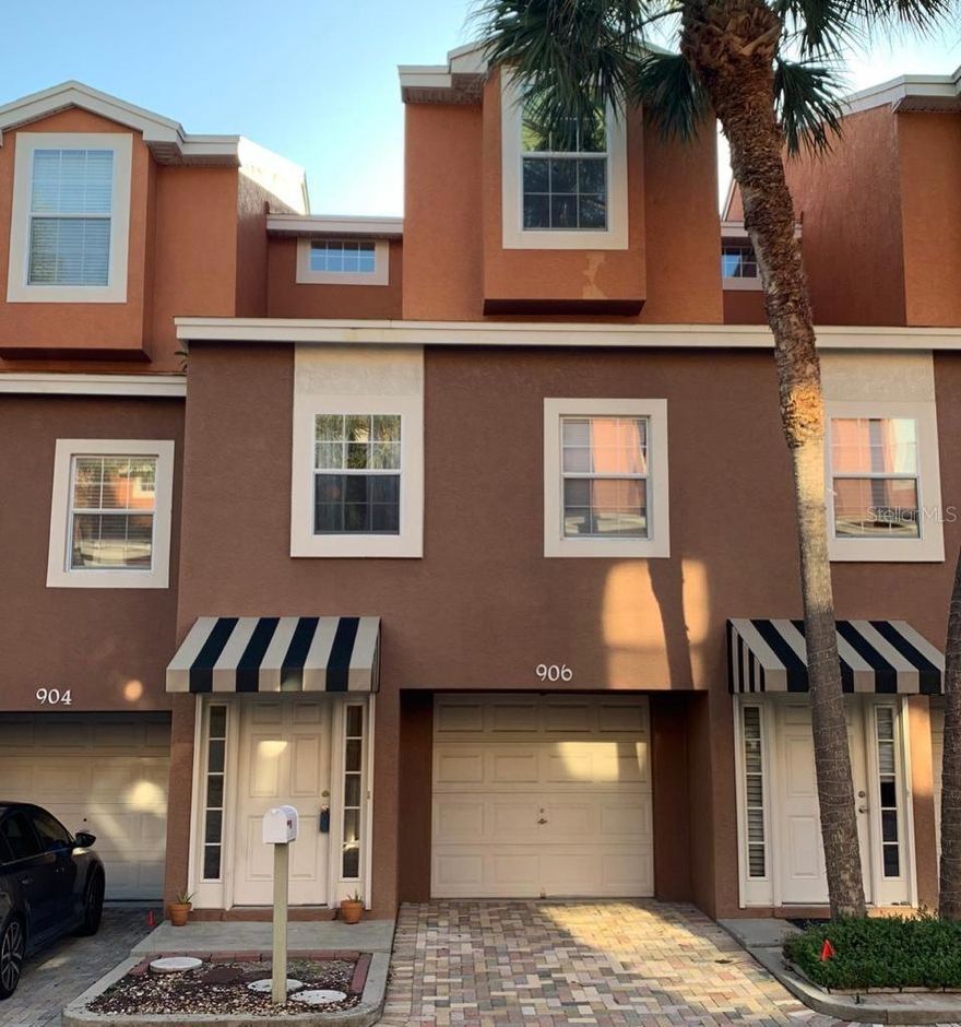 Welcome to this beautifully maintained townhouse located in a quiet, gated community in the heart of Clearwater. This fully furnished residence offers comfort, functionality, and a relaxed Florida lifestyle.

Step inside to a bright, open living and dining area that’s perfect for both daily living and entertaining. The comfortable seating area flows seamlessly into a cozy dining nook, creating a warm and inviting atmosphere.

The kitchen features granite countertops, ample cabinetry, and a full suite of appliances — everything you need to cook and host with ease.

Upstairs, you’ll find two spacious bedrooms and a versatile office space that can be used as a home workspace, guest room, or creative studio. The primary suite offers ample closet storage and a private bathroom, while the second bedroom has easy access to its own full bath.

Enjoy the Florida sunshine on your two private patios — ideal for morning coffee, evening relaxation, or grilling on the weekends.