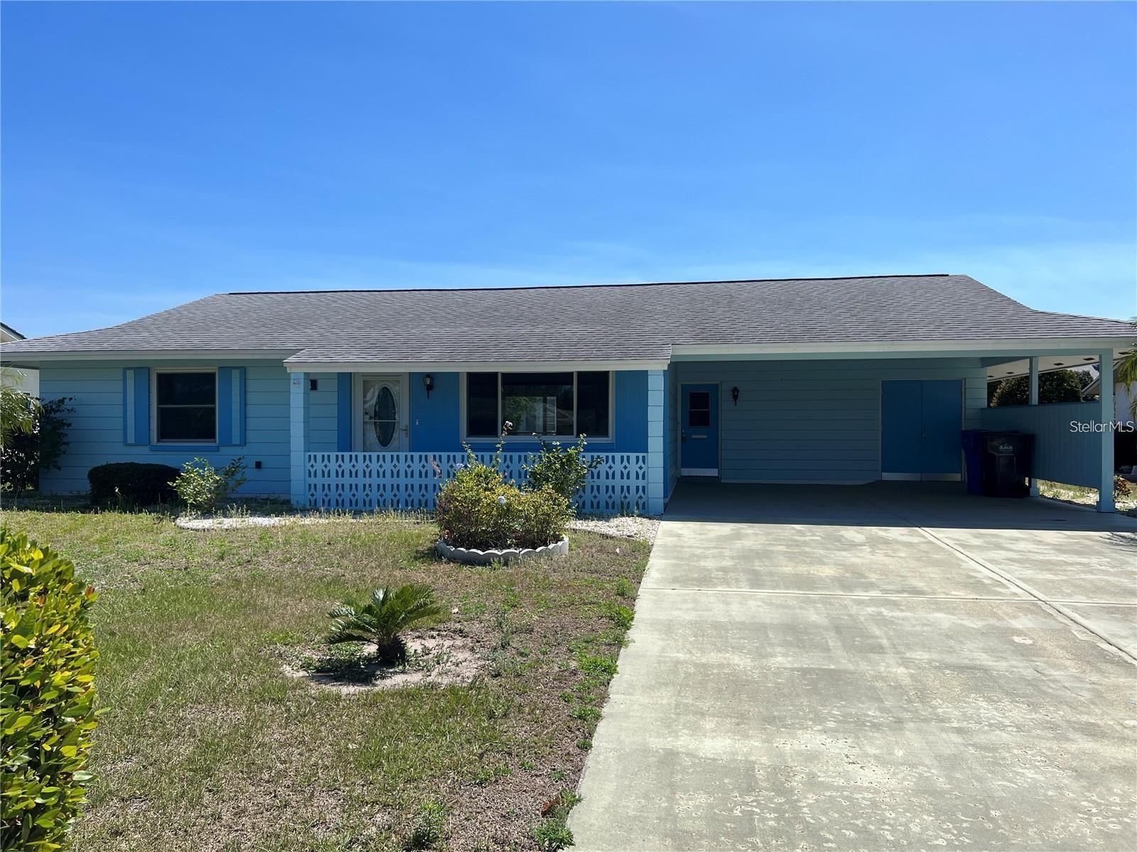 FREE Rent for 1st Month with a 12 month lease. Enjoy an evening on your covered front porch looking at a view of North Lake. When you enter this spacious single family home you will be surprised by the spacious formal living room/dining room combo. The Great room/Florida room has a pass through window off of the kitchen that is perfect for entertaining. The carport will fit two cars along with a good sized parking pad for guest parking, and the storage area has plenty of room for a golf cart. The backyard has a nice quiet patio to enjoy the outdoors with friends and family. This home is located within a few minutes of I 75 and close to plenty of shopping, restaurants, and golf. You will have access to Sun City Center amenities, including an indoor and outdoor pool, theatre, tennis courts, softball, lawn bowl greens, pickleball, dog parks, etc. Don’t miss this opportunity to own a cozy home in the 55+ community of Sun City Center Florida