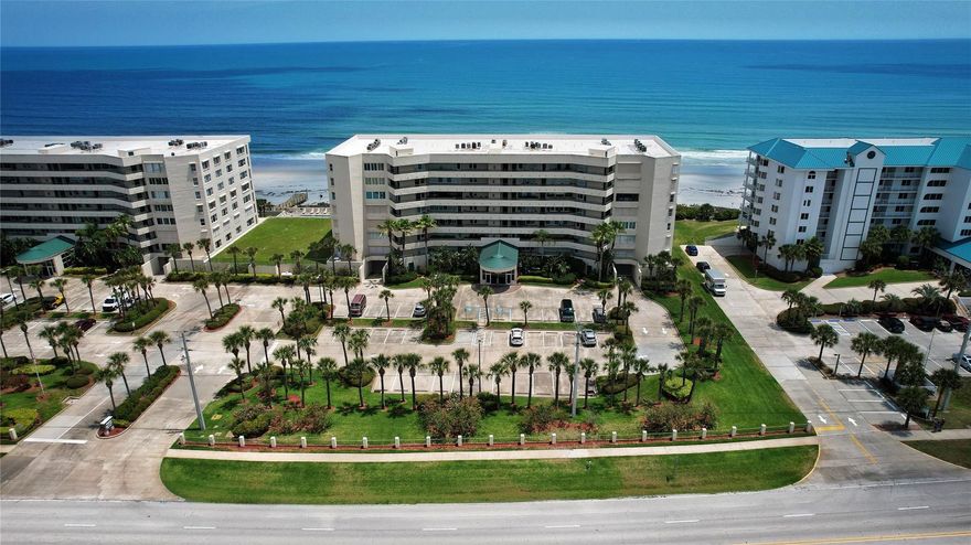 Your DIRECT OCEAN FRONT, no-drive beach paradise awaits in the charming town of Ponce Inlet.  Enjoy incredible sunrises with your morning coffee over the Atlantic Ocean and relax watching spectacular sunsets from your enclosed lanai to end each day.  This tastefully decorated, spacious 2/2 condo with brand new GE appliances is being sold fully furnished.  Amenities include reserved underground parking & bike storage, large clubhouse w/kitchen, billiards, fitness center and pool w/heated spa.  The town of Ponce Inlet truly offers some of the finest & most scenic waterfront dining options along the Central Florida coast.  Just minutes away from Ponce Inlet Lighthouse & Museum, 15-20 minutes to Daytona Beach Airport & Daytona International Speedway and incredible shopping options as well. ;Water: City