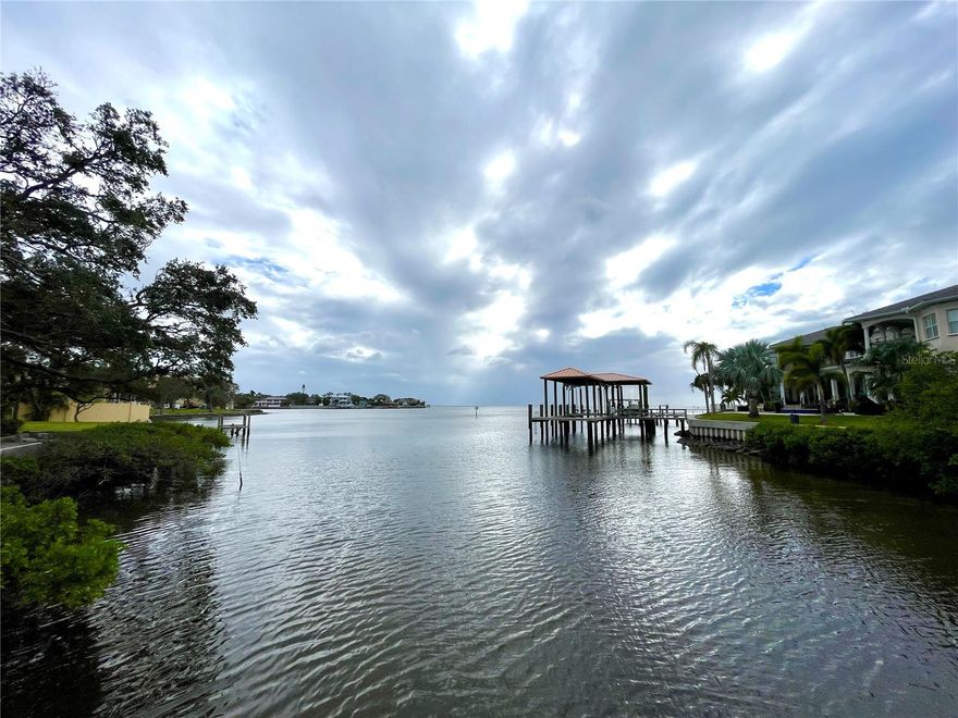 Don't miss this opportunity to build your dream home right on the OPEN BAY! With magnificent sunsets everyday!  This is one of the best oversized waterfront lots in Beach Park, has 90 feet of water frontage, west facing with stunning view, and the St. Pete skyline as the background!  Located on the cul-de-sac of Treasure Drive, this street is quiet and secluded, with gorgeous homes all around.  BRAND NEW boathouse and SEAWALL, with a 13,000 pound NEW boat lift!  Along with the BRAND NEW deck and upgraded POOL!  Live the best Salt Life you deserve -  go out on the open bay anytime you want and catch your own dinner.  Start your grill, put on your favorite music, open a bottle of Champagne...  Sit on your dock, watch dolphins and manatees swim by, enjoy the sun setting in the most glorious way, and the day fades into a gentle evening...  The location of this home is most central, you are 5 minutes away from Howard Frankland Bridge, I-275, Veterans Express, and International Airport!  A-rated school zone, tons of local shops, and great restaurants all around.  Home was flooded during Helene, but was remediated, cleaned out and dried out.  You can remodel if you wish to, or now is your perfect opportunity to start from scratch.  Design and build your PERFECT DREAM HOME!