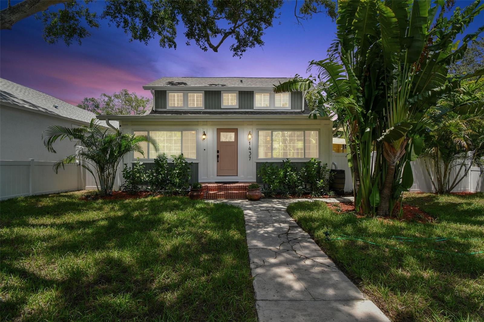 ***Big Price Improvement!*** This stunning residence has undergone a complete renovation and offers an expansive living space with 4 bedrooms and 3 full baths. The electric was upgraded, and rewired, new plumbing, new HVAC, new Windows, new Siding, and new roof all completed in 2021.
As you step inside, you'll be greeted by a spacious floor plan that seamlessly blends modern design with timeless elegance. The living area features abundant natural light, creating a warm and inviting atmosphere. The kitchen provides ample storage and counter space. Wait until you see the walk in panty, with custom built ins!
The bedrooms are generously sized, offering privacy and tranquility. The primary suite is a true retreat, complete with a luxurious en-suite bathroom featuring duel shower heads, double sink and a walk in closet. Each of the additional bathrooms is tastefully appointed, ensuring the utmost comfort for family and guests. The 4th bedroom sits on the first floor and would be a perfect private guest room or home office.
One of the standout features of this property is the oversized lot it sits on. Imagine enjoying your morning coffee or hosting outdoor gatherings in the spacious backyard, providing plenty of room for recreational activities and relaxation. Newly laid sod in the large front and back yards, with plenty of room to add a pool, garage, or both! The oversized lot makes for a large side yard that is a perfect play or BBQ spot, with turf, string lights, playset and misting outdoor fans for your summer comfort. And if thats not enough outdoor space, there is a massive attached deck accessible from the kitchen just awaiting you plans for an outdoor kitchen. There is also a playground and rec center less than a block away.
This home offers convenient access to downtown St. Pete with all of its shops, bars and restaurants and is less than 5 miles to the new downtown St. Pete Pier and 10 miles to the Gulf Beach. With its prime location, you'll have easy access to 275, allowing for quick commutes to Tampa or Sarasota.
To add some extra excitement this home HAS A BASEMENT! It is unfinished, wine cellar? or just storage, you cant go wrong. It is accessed via the exterior of the home on the back deck.
Don't miss the opportunity to make this beautifully renovated home yours. Schedule a showing today.