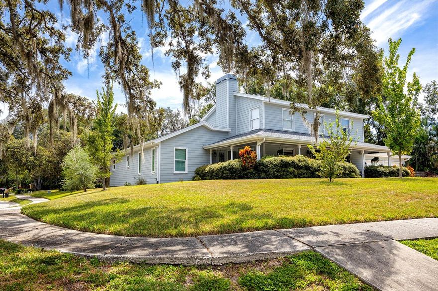 Experience the perfect blend of timeless charm and modern sophistication in this rare multi-generational home located in the highly sought-after Bay Woods community of Safety Harbor, FL just 1/2 mile from Philipee Park. If you are looking for a spacious, move-in ready pool home in an established neighborhood with room for everyone, look no further. Enjoy peace of mind living here! This recently updated pool home is in an X flood zone (no flood insurance required), has had no previous hurricane damage, features recently updated roof (2023) and AC (2019), some hurricane windows, and offers a full 1 bedroom, 1 bathroom apartment. This home sits on a corner lot, offering additional privacy and exceptional curb appeal with Hardie Board siding and a classic Southern wrap-around porch. Downstairs offers space for everyone to spread out and enjoy the bright, open living spaces including a huge living room with wood-burning fireplace and custom built-ins, guest bath, and welcoming entry foyer. Create memories hosting friends and family in the formal dining room, and unwind in the wine bar/lounge with custom dry bar perfect for entertaining. The heart of the home is the chef’s kitchen that leads out to the large backyard. Features include an 8-ft stone island, stainless steel appliances, designer lighting, an expansive pantry, and a dedicated indoor laundry room. The backyard is an entertainer’s dream with a screened lanai, heated pool and spa, lush landscaping, and fully fenced-in yard. Whether you’re hosting a summer barbecue or enjoying a quiet evening on the patio, this home defines the Florida lifestyle. Upstairs offers an expansive primary suite with 3 closets, including a walk-in, and spa-style ensuite bath with double sinks. Two additional bedrooms plus a second full bath for family or guests are located on the second floor. Ample parking with an oversized air-conditioned 2-car garage and parking pad that accommodates up to 6 vehicles. If all that wasn’t enough, the professionally designed and fully permitted 848 sq ft apartment / mother-in-law suite / ADU offers a bright and modern retreat complete with: spacious bedroom + ensuite bath with a curbless roll-in shower; private laundry area and oversized closets; open living room, dining area, and a designer kitchen with stone counters and new appliances. Your guests will enjoy a private entry and dedicated deck to take in the Florida sun. This space offers the next buyer so many options. A place for an aging parent to live independently but just a few steps away? A private space for your teenager or college student? Space for extended family or a guest suite when friends and family come to visit? Or added rental revenue? Whatever your needs are, this property checks all the boxes. This prime Location offers what so many are after...the Florida lifestyle. Just ½ mile to Philippe Park – 122 acres of scenic trails, playgrounds, and breathtaking Tampa Bay views. Five minutes to Downtown Safety Harbor – charming boutiques, cafés, and the world-famous Safety Harbor Spa & Marina. Minutes from cultural hotspots like the Safety Harbor Art & Music Center and weekly farmers markets. Tampa International Airport, downtown Tampa, downtown St. Pete, or the gorgeous sands and crystal clear waters of Clearwater Beach are all within a 30 minute or shorter drive. Schedule your tour today!