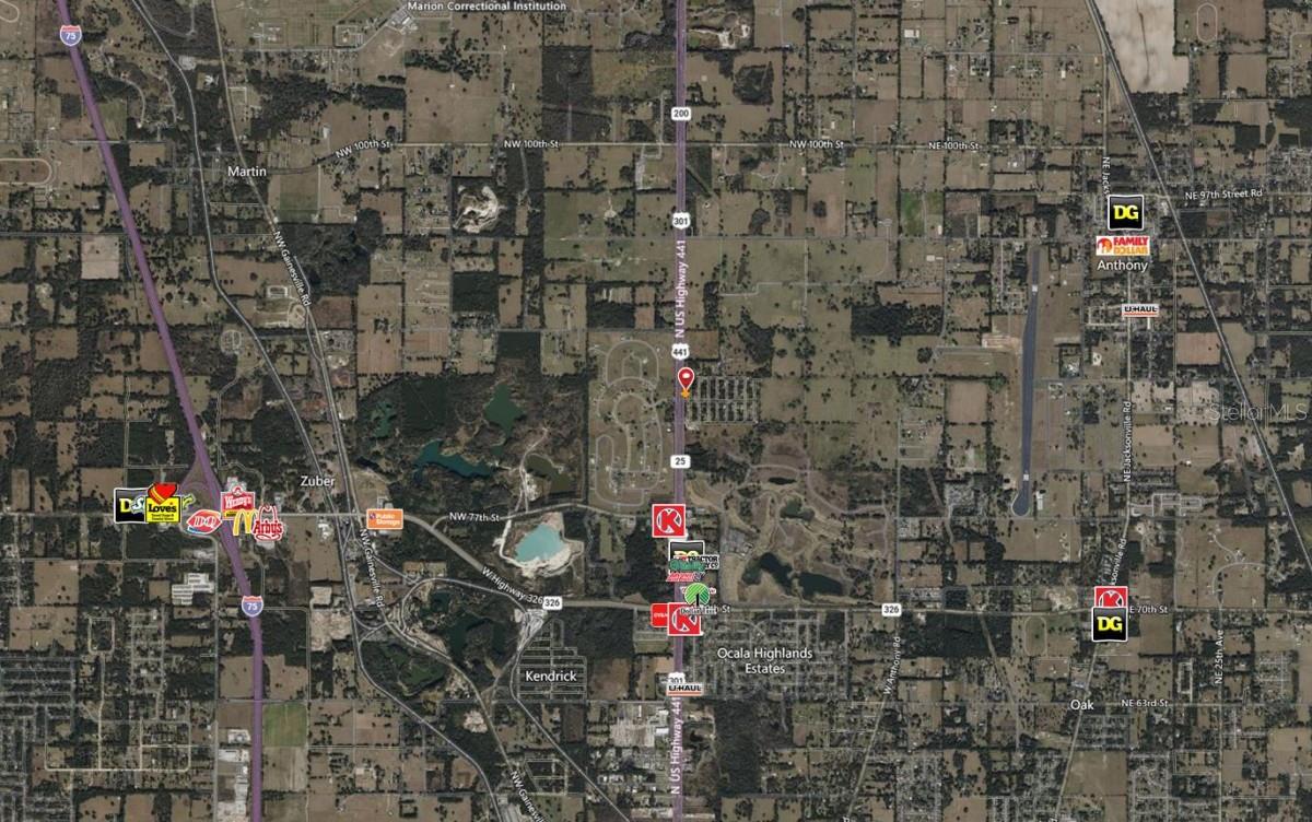 Exceptional commercial opportunity in thriving Ocala! This B-2 zoned parcel sits directly along the highly trafficked N Pine Ave/US Hwy 441 corridor, where Florida DOT studies show over 30,000 vehicles pass daily—a prime location for visibility-based ventures. The B-2 zoning allows for a wide range of commercial uses, and per county confirmation, billboards are permitted on this parcel—making this an ideal candidate for passive advertising income or an anchor signage spot for nearby commercial hubs.
Surrounded by established businesses, shopping centers, and service stations, this site offers strong regional exposure in a rapidly expanding area. Its location offers quick access to I-75, downtown Ocala, and nearby industrial parks. Though the parcel lacks direct access, it could provide long-term value as the area continues to grow and develop. With Ocala consistently ranking as one of Florida’s top-performing metros for population and business expansion, land along this corridor is in high demand.
Capitalize on the traffic. Build your vision. Secure this commercial gem before it’s gone.