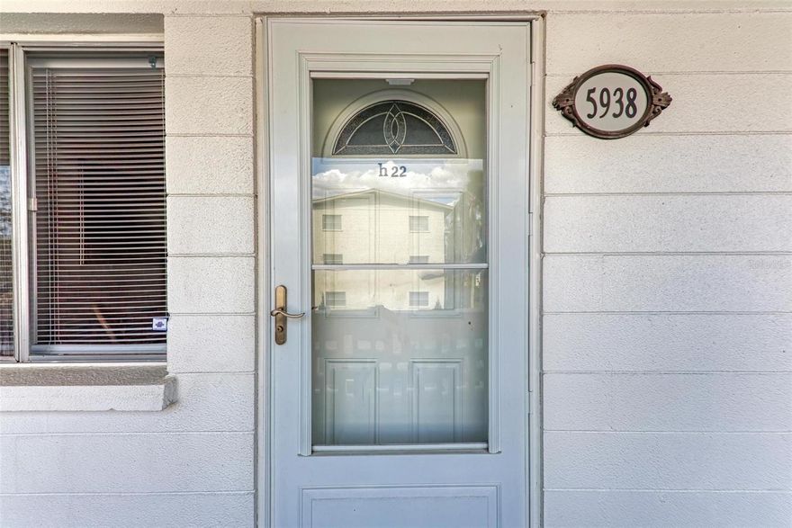 ***Wow! Major 30K Price Reduction**This is one of the lowest priced 2-bedroom condos available anywhere! *This turnkey, fully furnished vibrant and welcoming 55+ community, is the perfect home for you! Just bring your personal belongings and start living the life you've always dreamed of without the hassle of moving furniture. This 2 Bedrooms & 1 Bathroom is perfectly sized for comfort and ease, offering a peaceful retreat. The screened-in balcony offers serene views of beautiful vegetation, making it the perfect spot for your morning coffee or evening relaxation. Featuring an in-unit washer and dryer for your convenience, keeping your home clean and fresh is easier than ever. The pool is the perfect place to relax, socialize, or enjoy a refreshing swim on a sunny day. Just a quick stroll from your door step. This is a lively 55+ Community where you can engage in a vibrant social life with daily community activities and events, including shuffleboards, where friendships are easily forged. Situated less than 20 minutes from the world-renowned Bradenton Beach, you can easily indulge in beach outings whenever the mood strikes. Close to some of Bradenton's finest shops and restaurants, you'll never be far from what you need or crave.

Your new home lies within a stone’s throw of Bradenton Beach, giving you quick access to one of Florida’s most beautiful beaches. Whether it’s soaking up the sun, enjoying a picnic, or simply taking a leisurely walk along the shore, paradise is just a short drive away. Furthermore, being close to Bradenton's best shopping and dining experiences ensures that your social and practical needs are always met with ease.

In Summary, 5938 Welcome Rd H22 offers an incomparable blend of leisure, community, and convenience, affirming that your next chapter of life can be filled with endless joy and relaxation. Don’t miss out on this opportunity to own your slice of paradise.

For exclusive VIP viewing and more information, reach out to us. Your dream home awaits!