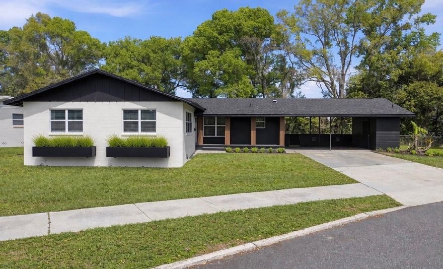 One or more photo(s) has been virtually staged. Fully rebuilt, not just renovated. This Winter Park home at 405 Lake Fair Ln has been completely transformed from top to bottom, with all major systems updated and no detail overlooked, enhanced by custom architectural wood paneling that gives the exterior a modern, high-end presence and standout curb appeal.
Positioned on a quiet dead-end street with no side or rear neighbors, this 3 bedroom, 2 bathroom home offers a level of privacy that is rarely found in the area. Inside, a clean, modern layout is complemented by new LVP flooring throughout, large-format designer tile in the bathrooms, fresh knockdown texture, and integrated recessed lighting that creates a bright, cohesive feel from room to room.
The kitchen is anchored by an oversized quartz island designed as a central gathering point, paired with modern shaker cabinetry and a full suite of brand new, never-used appliances. The space is built for both everyday functionality and entertaining.
Both bathrooms have been fully reimagined with large-format designer tile, a matte fixture package, and a frameless glass shower enc
losure, delivering a clean, elevated finish throughout.
Beyond the finishes, the true value is in the infrastructure. The home features a new roof, new HVAC system, updated plumbing, and electrical brought to current standards, along with two new water heaters. Additional upgrades include all new interior and exterior doors with coordinated hardware, updated lighting, fresh interior and exterior paint, new blinds, and refined finishes throughout. This is a renovation executed with long-term quality in mind.
Located just minutes from Park Avenue and Winter Park Village, the home offers immediate access to some of the most desirable dining, shopping, and lifestyle amenities in Central Florida, along with convenient access to I-4 for commuting. Nearby Full Sail University, Rollins College, and AdventHealth Winter Park further support long-term demand and stability in the area.
Continued growth adds to the appeal, with a new Life Time Fitness currently being developed just minutes away. The home is also located near St. Margaret Mary School, a highly regarded PK–8 private institution consistently ranked among the top tier of schools in Florida, adding another layer of long-term value and desirability.
A full home warranty is included. Seller is motivated and open to strong offers.