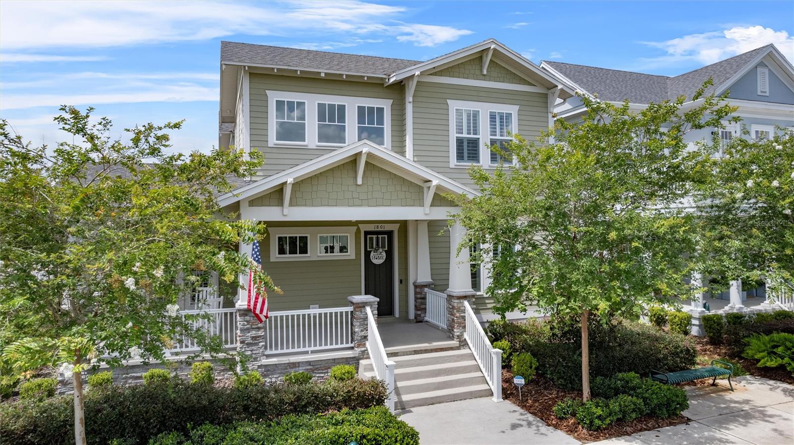 Don’t miss this opportunity to own a beautifully upgraded former model home in Island Village at Celebration! Originally showcased by Mattamy Homes, this 6-bedroom, 4-bathroom home offers high-end design, quality finishes, and thoughtfully selected owner enhancements throughout. Constructed with concrete block, this home features energy-efficient double-pane windows and 8-foot interior doors. The main level showcases engineered hardwood flooring, a spacious great room, and an extended lanai with 4-panel sliding glass doors for indoor-outdoor living. The kitchen includes KitchenAid appliances, modern fixtures, and ample cabinetry, ideal for cooking and entertaining. The floor plan includes a first-floor primary suite plus an additional bedroom and full bath, perfect for guests or multigenerational living. Additional updates include plantation shutters, remote privacy blinds, a screened backyard with artificial turf, exterior security cameras, and a builder-approved sixth bedroom addition.
Located just steps from the Island Village amenity center, residents enjoy access to a resort-style pool, fitness center, community room, and scenic trails. Nearby Island Village Elementary, playgrounds, and green spaces make this location ideal. Just one mile away, Celebration Pointe offers shopping, dining, a grocery store, pharmacy, and more. As part of the broader Celebration community, residents have access to five additional pools, numerous parks and playgrounds, sports fields, walking trails, a golf course, dog parks, a public library, and year-round community events. With its blend of modern construction, classic design, and small-town charm, this home offers a unique opportunity in one of Central Florida’s most sought-after neighborhoods.
?? Schedule your private tour today and explore the 3D virtual walk-through via the link in this listing. Contact List Agent / Owner for more information about Buyer Incentives offered!