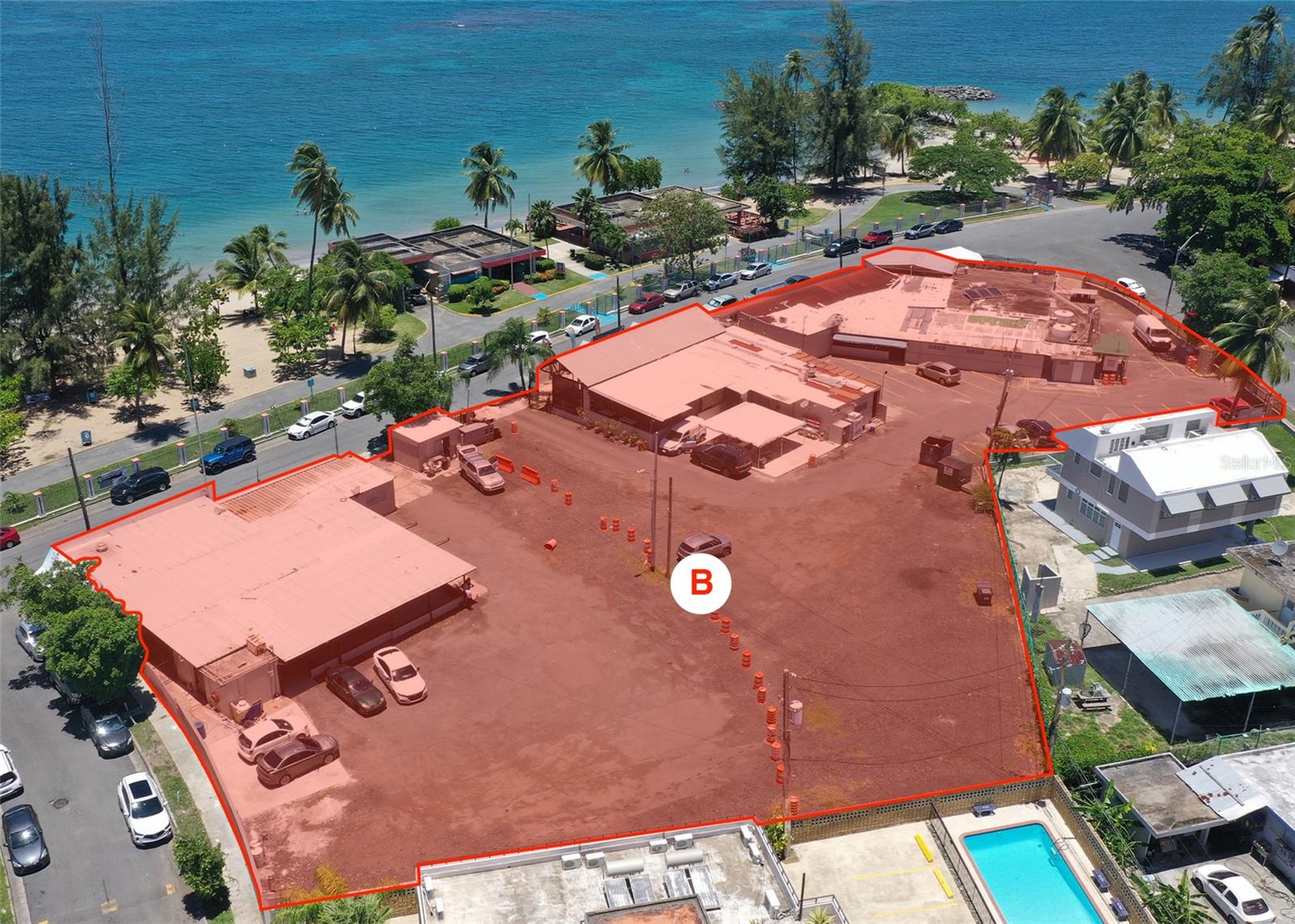 Aqua Plaza is a fully leased, income-generating property in Dorado, Puerto Rico, featuring three free-standing restaurants located just 40 feet from the Balneario de Dorado on the street parallel to the beach. The restaurants enjoy strong beachfront exposure, attracting significant pedestrian traffic from tourists and local beachgoers. The property includes ample parking behind the restaurants, ensuring convenience for customers. Spanning 1.13 acres with 12,467 square feet of gross building area, Aqua Plaza offers potential for redevelopment, including the addition of short-term rental units on the backside of the property. This property is being sold in as-is condition, providing an excellent opportunity for investors to maximize its potential. There is also the possibility of purchasing additional land along the Costa De Oro beachfront for a more substantial development. For more information, please contact the listing broker.