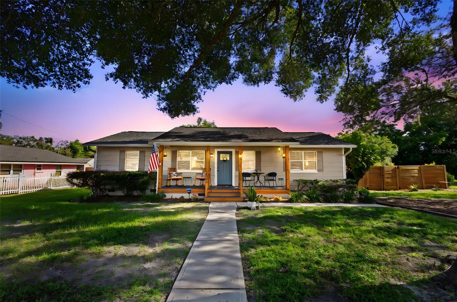 Welcome to this delightful Downtown Lake Mary home, perfectly situated near the shops and restaurants along Lakeview and 4th Street. Just steps away, you’ll enjoy the popular Saturday Farmers Market and the magical holiday light show each winter. The brand-new pickleball courts are just blocks away, and nearby amenities include the Lake Mary SunRail station, the newly renovated Mayfair Golf Course, and a sprawling Sports Complex with a skate park, basketball courts, baseball fields, splash pad, and more! This property features NO HOA, a spacious ¼ acre lot, 3 bedrooms, 2 full bathrooms, and a fantastic floor plan that makes the home feel even larger inside. Step into the open-concept living area—the true heart of the home—designed for connection and entertaining. The split-bedroom layout provides privacy, with the primary suite and en-suite bath on one side, and the additional bedrooms and bath on the other. The indoor laundry and utility room, conveniently located just off the kitchen, add everyday functionality. Curb appeal shines here with wood-wrapped front porch posts, a reimagined porch, and a modern horizontal fence enclosing the backyard. The included storage shed adds extra convenience. Major updates include a 2022 Roof, plus newer interior improvements such as updated bath vanities, LVP flooring in the bedrooms, fencing, and more.