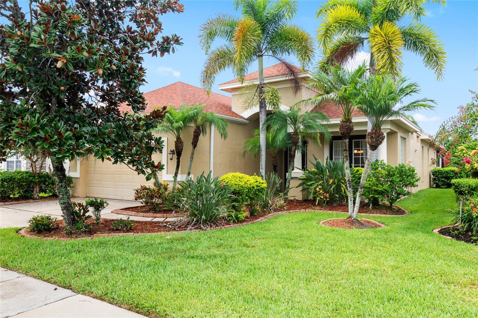 What a great house with great views in the Guard Gated community of Westchase. Enjoy this lovely Arthur Rutenberg with convenient open plan. As you enter you will notice how light and bright the home is plus heightened ceilings. Double doors lead to spacious foyer. The kitchen is at the front of the home with Breakfast nook and French Doors overlooking the outdoors. The kitchen has loads of cabinetry plus Stainless appliances, Gas cooktop. Beautiful Tile flooring throughout the living areas and all BRAND-NEW luxury Vinyl flooring in Bedrooms. This home has 2-way split with the secondary home to the front left with a full Bath. The Master is tucked away in the back which accommodates a King size bed. Check out the Huge Walk in Closet with custom built ins. Enjoy your huge Great room with built ins and Triple slider leads to your own private oasis. Covered and screened with beautiful pool and pond views. 2-year-old roof and newer AC, plus a 2 Car Garage. Westchase is a master-planned, deed restricted community encompassing over 2000 acres. It is perfectly located within 20 minutes of the airport, Westshore Business District and 25-35 minutes to Downtown Tampa and St. Petersburg plus the beaches. It is a planned unit development with a distinct urban and closeknit feel. Featuring 3,514 homes in 33 separate Neighborhoods, each neighborhood has its own hub of activity which comes together at the two Swim & Tennis Centers, Pickle ball, two playgrounds, sport fields and picnic pavilions and the Westchase Town Centers. Enjoy the Westchase Golf Club, an 18-hole public golfcourse! The community is easily accessible from the Veteran’s Expressway.
