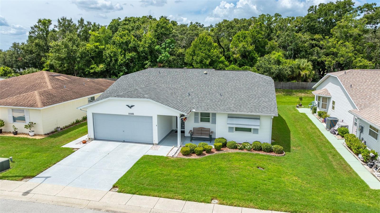 Beautifully maintained & fully furnished Highland Fairways home! Welcome to this charming 2-bedroom, 2-bathroom residence offering 1,570 sq. ft. of thoughtfully designed living space in one of Lakeland’s most desirable 55+ golf communities. From the inviting curb appeal to the peaceful conservation view out back, this home blends everyday comfort with resort-style living. Step inside to an open living area with cathedral ceilings, flowing into an enclosed Florida room—perfect for relaxing or entertaining. The primary suite features a spacious walk-in closet, dual vanities, and a walk-in shower. The kitchen with adjoining dining area is ideal for hosting friends and family. This home has been lovingly cared for with major updates already done: Roof (2022), HVAC (2023), water heater (2024) and newer double-pane windows throughout. All appliances and furniture included. Golf cart included! Enjoy maintenance free living and all the amenities Highland Fairways has to offer—golf, clubhouse, pool, fitness center, and more—plus a prime location just minutes from I-4, making it easy to reach Tampa, Orlando, and Florida’s top attractions. Don’t miss your chance to call this move-in-ready home yours—schedule a private tour today!