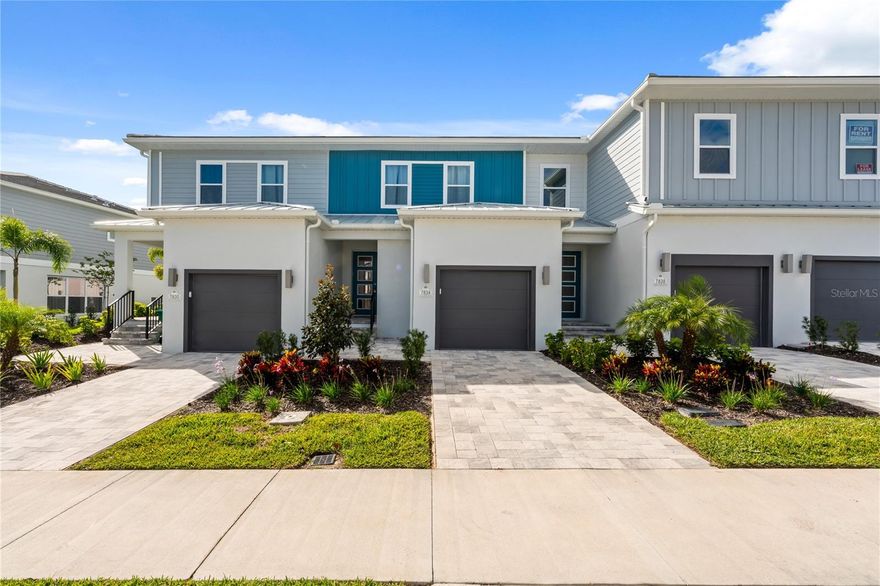 FULLY FURNISHED! Experience luxury living in this modern townhouse located in the highly sought-after Reunion community. This stunning 3-bedroom, 2.5-bathroom home offers breathtaking conservation views and boasts contemporary, high-end finishes throughout. The open-concept first floor seamlessly blends the kitchen, living, and dining areas, perfect for both entertaining and everyday living. Upstairs, you'll find the spacious master suite with its private bathroom, along with two additional bedrooms. For added convenience, the laundry room is also located on the second floor. The home includes a one-car garage and is just steps away from the water park. Reunion is an extraordinary community offering everything you need: three PGA golf courses designed by legendary golfers, multiple pools, fine dining restaurants, a state-of-the-art fitness center, luxurious hotel amenities, walking trails, tennis courts, and 24/7 guarded security. It’s the perfect place to create unforgettable memories. Strategically located near major highways I-4, 417, and 429.