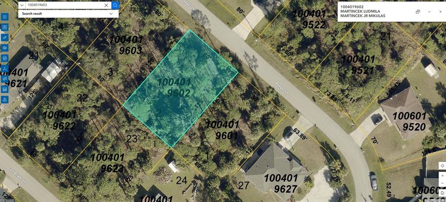 Possible double lot in a developing area of North Port.  Area of newer homes with new construction going on.  Several builders to choose from.  Close to shopping in North Port or Port Charlotte. 3 miles to I-75, exit 179, allowing easy commute to Sarasota or Fort Myers.