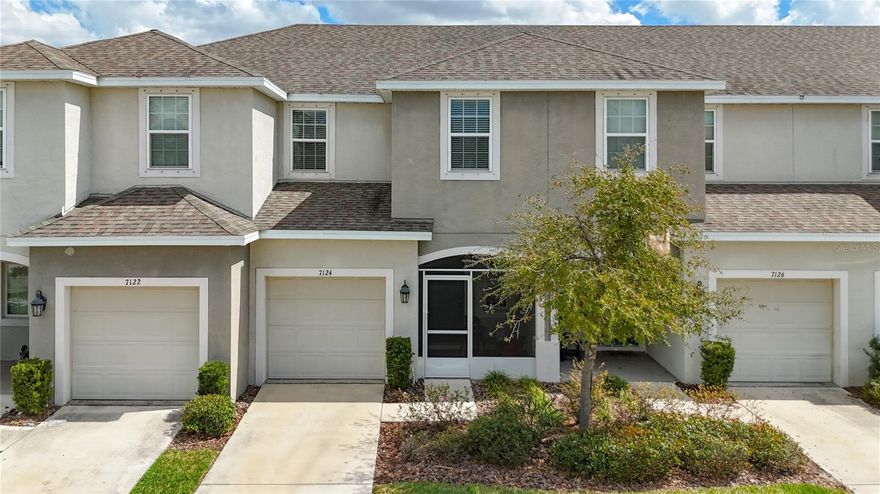 Welcome to this beautiful 3-bedroom, 2.5-bath townhouse located in the desirable Oak Creek community in Riverview. This move-in ready home features a bright open floor plan with a spacious great room perfect for entertaining. The stylish kitchen offers beautiful cabinetry, granite countertops, stainless steel appliances, a large center island, and ceramic tile flooring throughout the first floor. Upstairs you’ll find a relaxing primary suite with walk-in closet and dual vanity, along with two additional bedrooms and a full bathroom. Enjoy peaceful pond views from your private patio, ideal for morning coffee or evening relaxation. The home also includes an upstairs laundry with washer and dryer, a 1-car garage, and additional driveway parking. Low HOA and NO CDD make this an excellent value. Conveniently located just minutes from I-75, I-4, the Crosstown Expressway, shopping, dining, Tampa, and more.