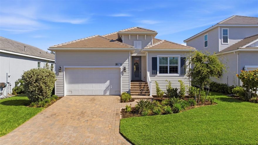 Beautifully crafted newer pool home where thoughtful design meets custom elegance in the gated community of Tide Marsh. Elegant details such as crown molding, tray ceilings, and custom shiplap accents that set a sophisticated yet inviting tone throughout the open living spaces. The heart of the home is a beautifully appointed chef’s kitchen, showcasing quartz countertops and big island, stainless steel appliances, a gas range, and a walk-in pantry with solid wood shelving. Designed with comfort and privacy in mind, this 4 bedroom, 3 full bathroom layout features thoughtfully separated living wings, offering an ideal retreat for both owners and guests. The primary suite is complete with dual walk-in closets, a spa inspired bathroom with dual vanities, and an oversized walk-in shower. Push back the pocket slider doors and retreat to a custom heated, saltwater pool and unwind on the sun shelf, enjoy the soothing waterfall, or entertain under the spacious screened lanai with a large covered area ready for an outdoor kitchen. Additional highlights include timeless tile flooring in the main living areas, plush carpeting in the bedrooms, a dedicated laundry room with utility sink, hurricane impact windows and doors, designer window treatments, and a spacious two-car garage with epoxy flooring and ample storage. Nestled within the intimate, gated Tide Marsh community of just 63 homes, residents enjoy a low maintenance lifestyle with lawn care included, along with sidewalks, streetlights, underground utilities, and a golf cart friendly setting. Tucked away for privacy yet ideally located just minutes from pristine beaches, upscale shopping, dining, and the best of Fort Myers.
