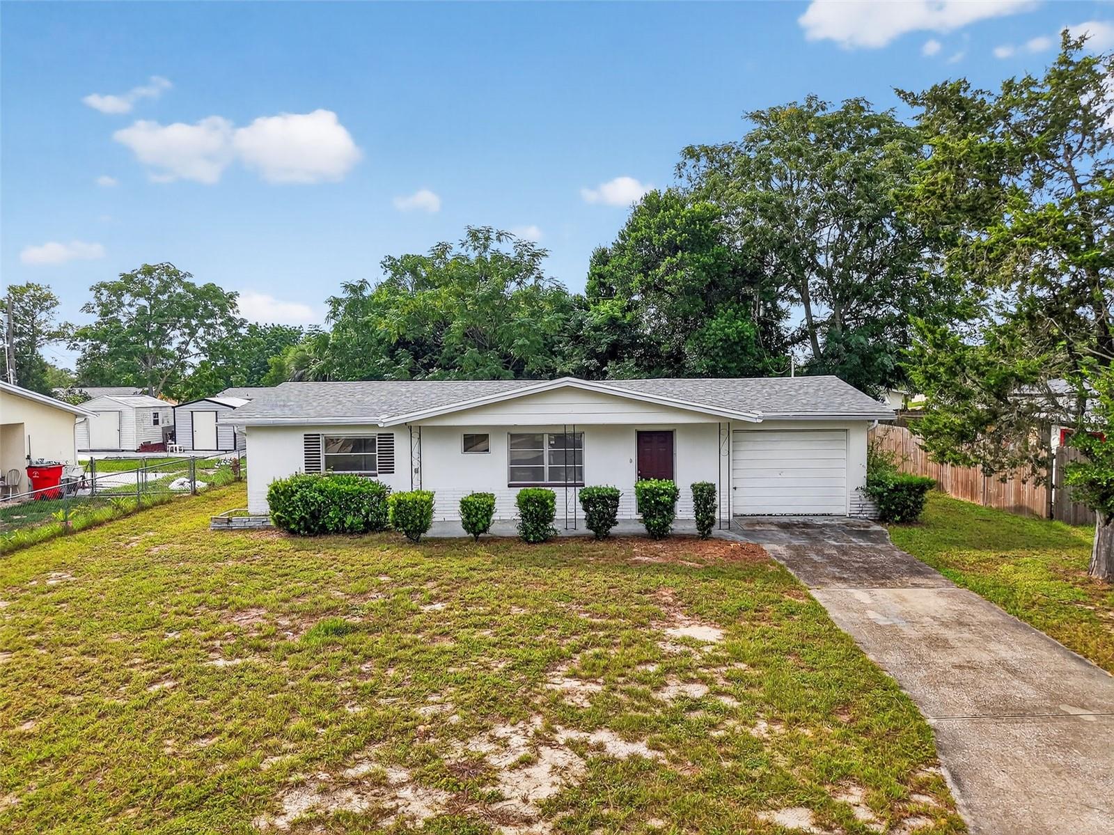 Affordable concrete block ranch. 2 beds 2 baths. Possible 3rd bedroom. Roof replaced 2021, HVAC replaced 2022, Electrical Panel upgraded 2025. Updated kitchen and bath. New Paint. Perfect for investors, first time home buyers, and those looking to downsize. Close to all.