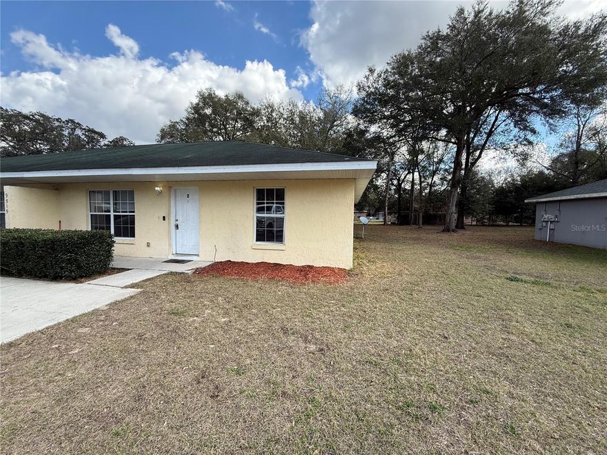 Welcome to 9515 SW 31st Ct in Ocala, FL! This well-maintained 2 bedroom, 2 bathroom duplex, built in 2005, offers comfortable living in a quiet Southwest Ocala neighborhood. The home features a bright and open living space, a functional kitchen with plenty of cabinet storage, and a split-bedroom layout that provides added privacy. The spacious primary suite includes its own private bath, while the second bedroom and full bath are perfect for guests, roommates, or a home office setup. One of the standout features is the oversized backyard — ideal for relaxing evenings, weekend BBQs, or simply enjoying Florida sunshine. Conveniently located near shopping, dining, and everyday essentials, you’re also just a short drive from family-friendly attractions like Silver Springs State Park, local playgrounds and sports complexes, and downtown Ocala’s shops and events. This home offers the perfect blend of comfort, space, and location. Ready for its next tenants — schedule your showing today!
