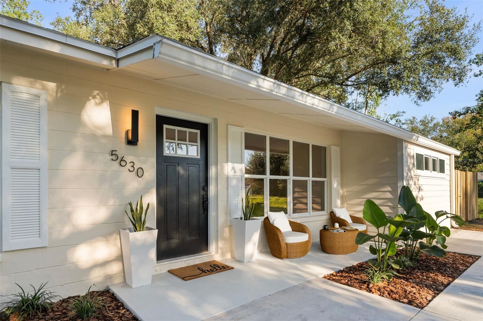 This 4-bedroom, 1-bath home in Northwood Pines offers approximately 1,717 sq ft of living space, with both the garage and sunroom enclosed to provide additional living area. The property has been thoughtfully updated inside and out, featuring a spacious primary suite, remodeled kitchen with butcher-block counters and stainless steel appliances, updated bathroom, new flooring, fresh fixtures, and more.
Exterior improvements include a new driveway, walkway, landscaping, and privacy fence, complementing the shaded front patio for added curb appeal. Located on a cul-de-sac just minutes from shopping, dining, schools, and parks, this home combines modern design with everyday convenience. Roof is approximately 10 years old.
Owner is a licensed real estate agent in the state of Florida.