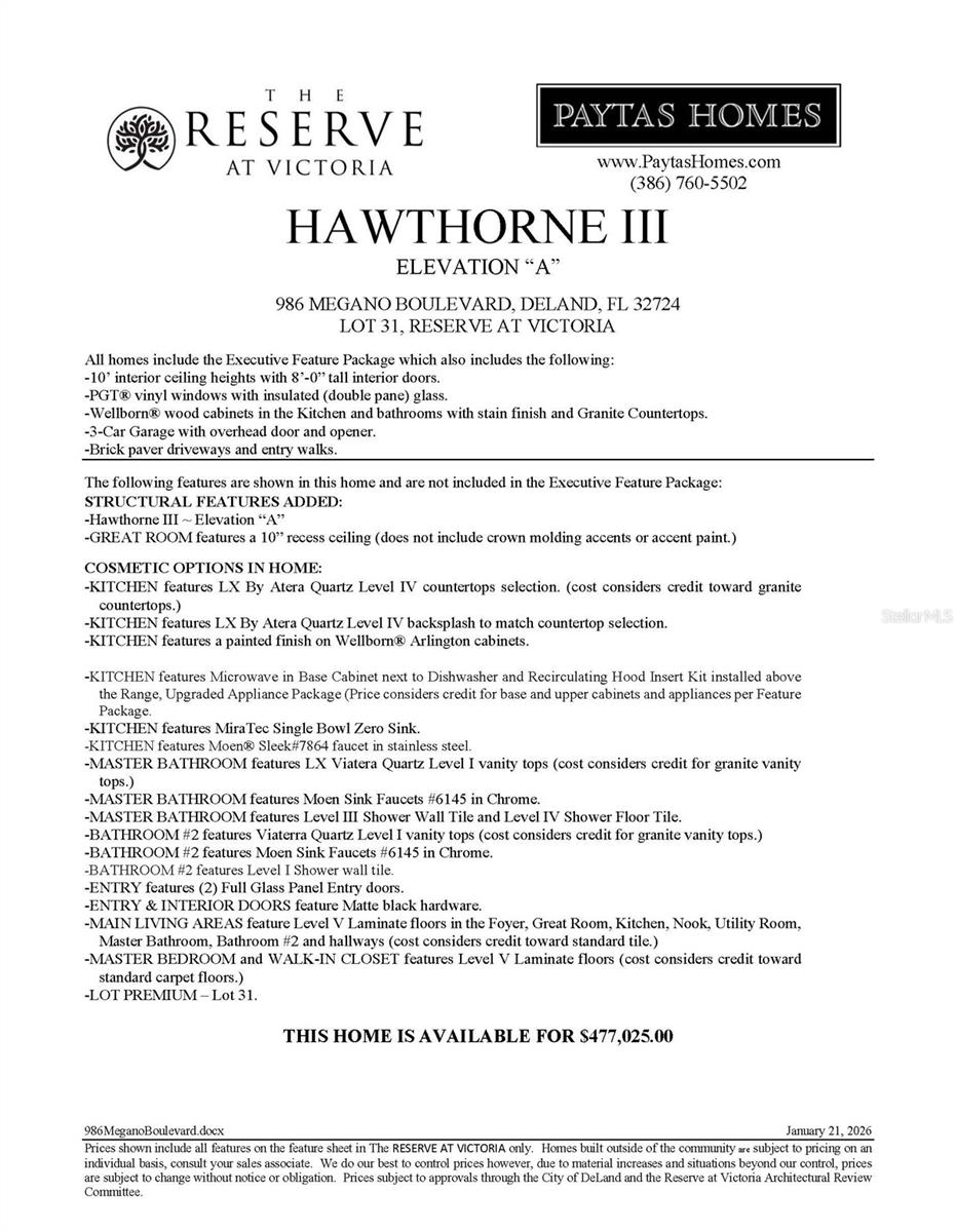 RESERVE/VICTORIA-PH 1 - Residential