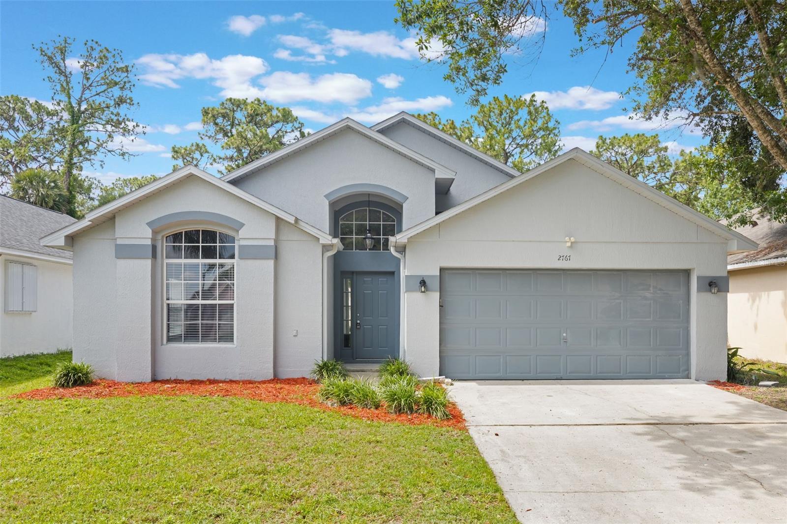 Stunning 3 bedroom, 2 bath home, perfectly situated in a highly desirable Chase Groves community Lake Mary, near I-4 and 417, within sought after Lake Mary school districts. Featuring a modern kitchen with QUARTZ COUNTERTOPS, WOOD CABINETS, SAMSUNG APPLIANCES, REMODELED BATHROOMS, VAULTED CEILINGS, NEWER AC AIR HANDLER 2023, REPIPED PLUMBING 2021, NEW INTERIOR PAINT 2025 and so much more. The roof is only 10 years old with no issues and you will love the fact that the floors are easy to maintain with no carpet. The large open-concept living area has lots of windows providing excellent natural light and plenty of space to entertain. The fully remodeled kitchen offers plenty of cabinets for storage and counter space perfect for cooking and preparing meals. Each bathroom is updated with modern style and luxury finishes to create a serene bathing experience. This home also provides an enclosed patio area that is perfect for relaxation, extending your living space into the outdoors. As you venture to the backyard, you will love the privacy of the conservation views. The community for this home is equally impressive with tennis courts, basketball courts, a playground, low HOA fees and NO CDD and convenient access to local shopping centers such as a Neighborhood Walmart and for nature lovers park, Groveview Park . This home is an ideal place for a new family to call home! . Please call for more information today! Do not miss your chance to secure this incredible home