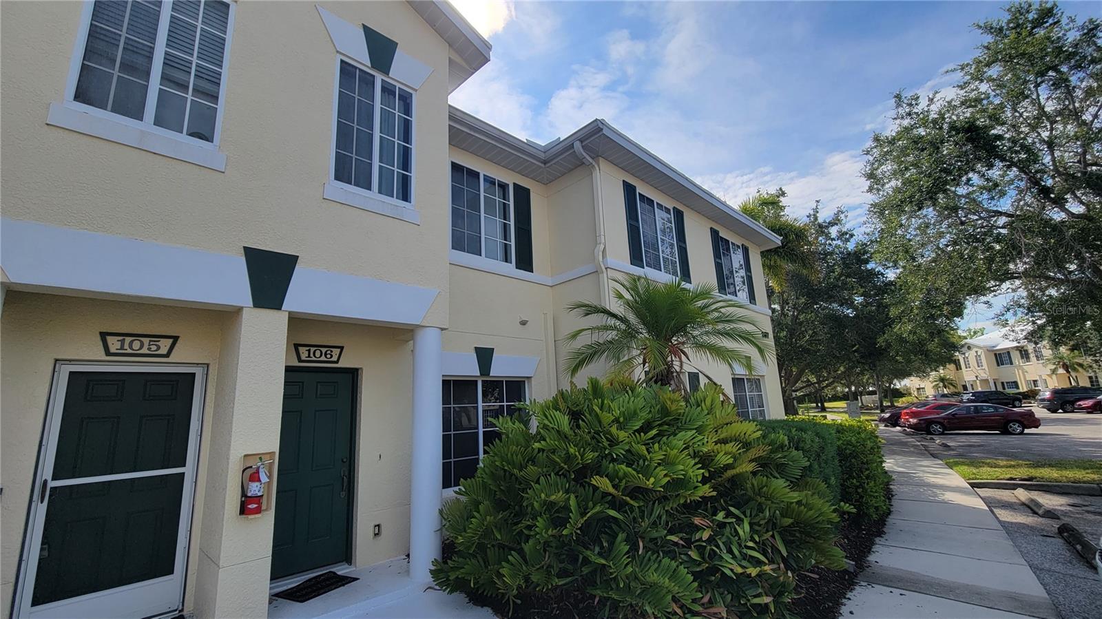 Move in ready 2 bedroom 2 1/2 bath townhome in the Townhomes at Lighthouse Cove. Newer vinyl plank flooring throughout. 2 bedroom suites upstairs, both with attached bathrooms. Half bath downstairs. Upstairs loft area perfect for home office or playroom. All major appliances included. Screened lanai. Community pool. Great location just off I-75 for an easy drive south to Sarasota or north to Tampa. One or more photo(s) was virtually staged.