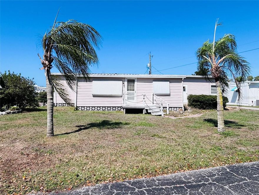 Opportunity awaits in the highly desirable Brook to Bay Mobile Home Park community! This 3-bedroom, 2-bath single-wide mobile home offers incredible potential for the right buyer looking to create their own slice of Florida paradise.

While the home is in need of extensive updating and repairs, it presents a fantastic opportunity for investors, renovators, or buyers searching for a great deal in a sought-after location.

Situated on one of the most spacious lots in the park, the property is tucked away toward the back of the community, providing added privacy and a peaceful setting.

With vision and improvements, this home could be transformed into a wonderful seasonal getaway, full-time residence, or investment opportunity.

Whether you're looking for a winter retreat, year-round residence, or vacation getaway, this home offers an unbeatable opportunity to enjoy Florida living.

Spend your days cruising the Intracoastal, fishing, or exploring the natural beauty of nearby Manasota Key and the beautiful Gulf of Mexico beaches, all just minutes away.

This 55+ community offers a fantastic selection of amenities designed for easy living and social enjoyment, including a clubhouse, boat ramp, community laundry facilities, library, shuffleboard courts, bocce ball, and a heated pool where residents can relax, socialize, and enjoy the Florida sunshine.

Lawn care is included, and the low HOA fee of $188 monthly helps keep living simple and affordable.
If you're looking for an affordable property with strong potential in a popular coastal community, this is your chance to bring your ideas and make it your own.