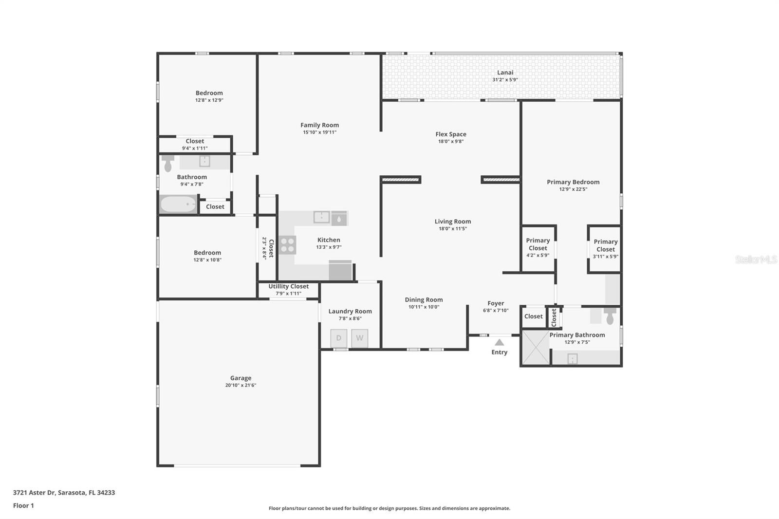 3721 ASTER DRIVE, SARASOTA, FL, 34233 1 3721 ASTER DRIVE