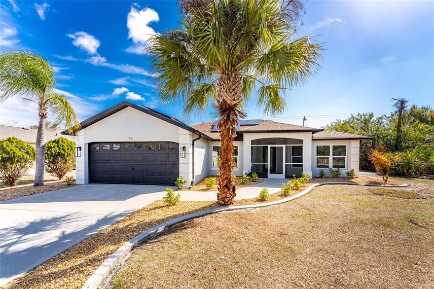 Located in desirable Sec 15 with NO HOA and NO FLOOD INSURANCE REQUIRED, this FULLY REMODELED 3 bedroom 2 bath POOL HOME offers the updates buyers care about most, including ALL HURRICANE IMPACT WINDOWS AND DOORS, a NEW ROOF IN 2023, SOLAR PANELS INSTALLED IN 2024 THAT ARE FULLY PAID OFF, HOT WATER HEATER 2021, and HVAC 2019. With the major expenses already handled, this home gives buyers peace of mind for years to come while combining modern upgrades, smart design, and a layout built for both everyday living and entertaining. The SPLIT FLOOR PLAN offers privacy, while VAULTED CEILINGS, LED LIGHTING, and a SKYLIGHT keep the main living space bright and open.
The beautifully updated kitchen is the centerpiece of the home, featuring a MASSIVE 14 FOOT ISLAND, 42 INCH SOFT CLOSE CABINETRY, NEW STAINLESS STEEL APPLIANCES, and a cozy breakfast nook just off the kitchen for casual dining.
The primary suite offers a true retreat with a stunning 5x5 walk in shower featuring dual shower heads including a rainfall shower head, dual vanity sinks, and a private water closet.
The FULLY FENCED BACKYARD extends your living space outdoors, featuring the pool plus an oversized paved area ideal for a garden, gathering space, or a fire pit. The yard also includes a 7x6 SHED for extra storage and new mature landscaping that adds privacy and curb appeal. The garage features DURABLE EPOXY FLOORS for a clean finished look.
Conveniently located just 5 minutes to I 75, shopping, and dining, about 15 minutes to downtown Punta Gorda and local golfing, and approximately 30 minutes to the Gulf beaches.