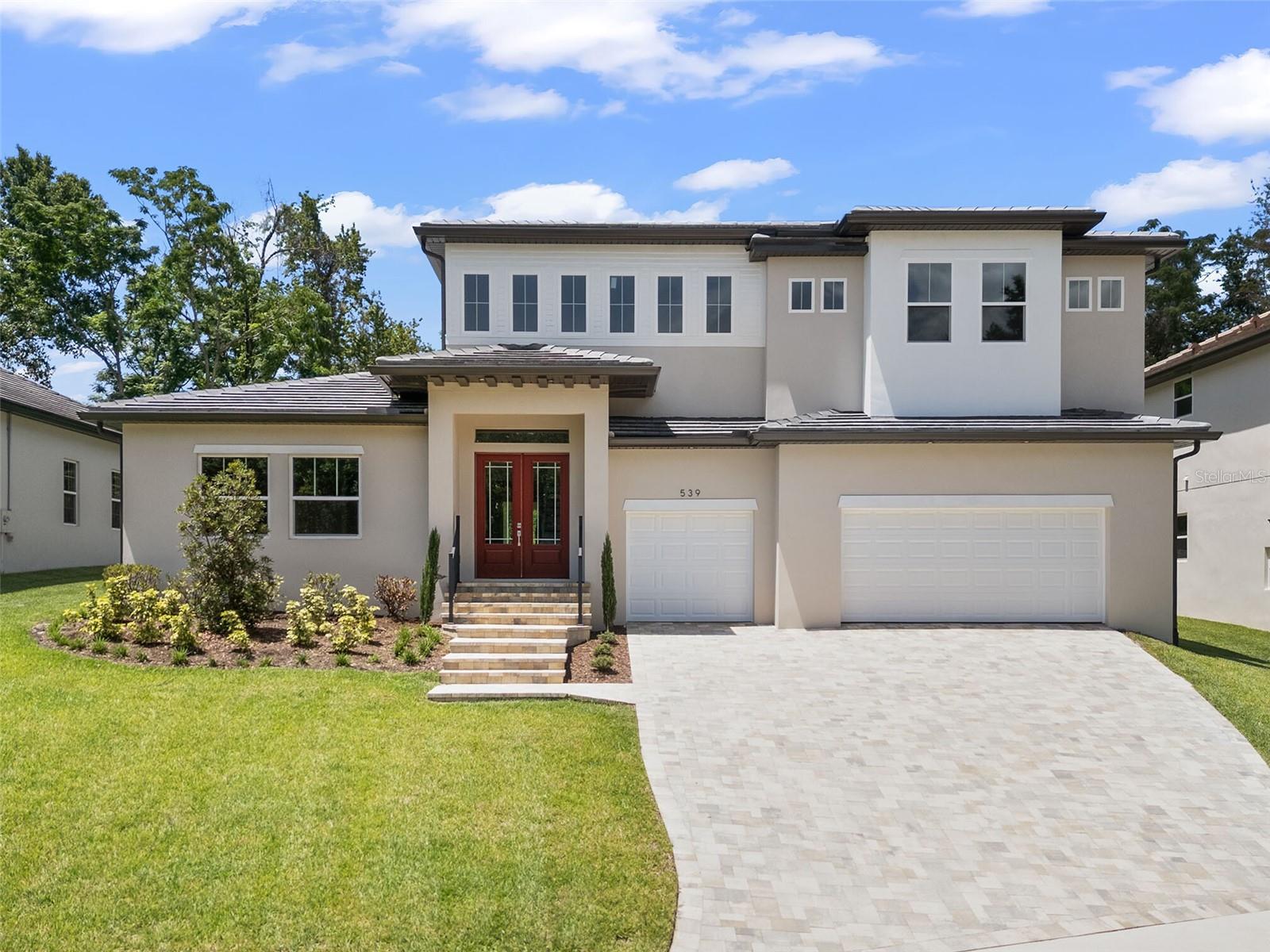 One or more photo(s) has been virtually staged. Welcome to a custom-built residence in the private, gated community of Sanctuary Golf Estates. This brand-new home at 539 Sanctuary Golf Place stands as a testament to exceptional design and craftsmanship. With a total living space of 3,274 square feet and a total area under roof of 4,264 square feet, this home provides ample room for both daily living and entertaining. The open floor plan, complemented by designer finishes and custom paint colors, creates a warm and inviting atmosphere. The home features five bedrooms, four bathrooms, a downstairs office/den, and an upstairs bonus room, offering incredible flexibility for a growing family or those who work from home. One of the standout features of this property is the incredible outdoor potential. The home includes a spacious back patio and a beautifully landscaped backyard with no direct rear neighbors, providing the ideal canvas to design and install your dream pool. This home was built with quality and longevity in mind, featuring custom construction with upgraded insulation, a radiant barrier roof decking, long-life roof tiles, and a full system of gutters and pavers. The oversized three-car garage, complete with volume ceilings, provides plenty of space for vehicles and extra storage. The interior is equally impressive, with a dedicated inside utility room and abundant storage throughout, making organization effortless. Situated in a tranquil community with a park and playground, this home offers a quiet retreat without sacrificing convenience. The land directly across the street is part of the "Sanctuary" and will remain undeveloped, preserving your privacy and serene view. Its prime location provides easy access to the 429 Expressway, placing you just a short drive from the vibrant attractions, shopping, and dining of Orlando. Apopka is a city celebrated for its natural beauty, from scenic springs to extensive parks and trails, providing endless opportunities for outdoor adventure. This is more than just a home; it's a lifestyle waiting to be experienced. Contact us for more details or to schedule a private showing of this magnificent property.