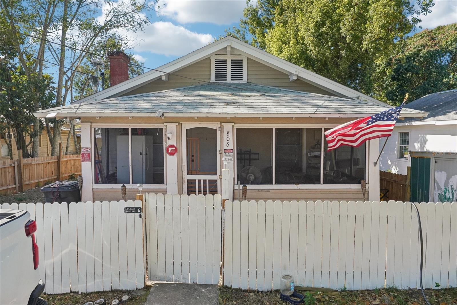 "Bundled service pricing available for buyers. Connect with the listing agent for details." Investor's Dream! This income-generating triplex meets the investor 1% rent rule and offers instant cash flow with two units already rented! The front historic 1925 wood-frame home features 3 bedrooms, 1 bathroom, a spacious floor plan, a fully equipped kitchen, and inside laundry. Enjoy the large screened front porch and charm of this well-maintained property, currently rented for $1,550/month. Behind the main home, a solid 1953 two-story block duplex offers two 2-bedroom, 1-bath units, each approximately 600 sq. ft. Both units feature full kitchens and a shared laundry room. The top-floor unit is rented for $950/month, while the ground-floor unit is vacant with a projected rent of $950-$1,000/month. Additional concrete block storage provides space for holiday decorations and maintenance materials. Convenient alley access, prime location near parks, shopping, and dining, and a strong rental history make this a fantastic investment opportunity! Water and Electricity are individually metered.