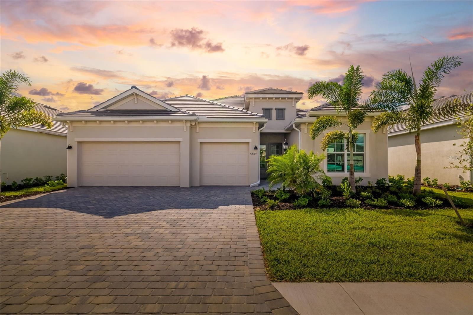 Welcome to Calusa Country Club, your Brand-New Golf Course Retreat! Step into this never lived-in luxury Summerville floor plan, offering the perfect blend of elegance and comfort. This home features 3 spacious bedrooms, 3 full bathrooms, a 3-car garage, a private office/den with French doors, and a stunning built-in pool and spa. The open concept design boasts tile flooring throughout, an upscale chef’s kitchen with quartz countertops, stainless steel appliances, and an oversized island all ideal for entertaining family and friends. Your primary suite offers private lanai access, a huge walk-in shower, dual sinks, and two walk-in closets. The split floor plan provides privacy with two additional bedrooms, each with its own full bathroom. Step outside through the sliding glass doors to your oversized, screened lanai overlooking the golf course. Enjoy the heated pool and spa, perfect for relaxing after a round of golf. Best of all, a full golf membership to Calusa Country Club is included with your rental! With two championship courses just steps from your door, you’ll enjoy unlimited access to one of the area’s premier golf experiences. Don’t miss this opportunity and schedule your private showing today!
