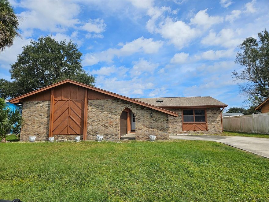 If you're looking for a project, this 3-bedroom, 2-bath home with a 2-car garage could be your next venture. With some renovations and updates, you can make this house shine and turn it into a beautiful home. This home features a split bedroom plan with the kitchen overlooking the spacious screened porch. Entrance to the porch is from the living room or 1st bedroom. HVAC is approx 5 yrs old, Water Heater approx 2 yrs and D/W installed early 2023. Don't wait to call this Home!