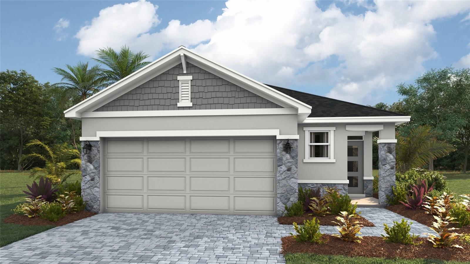 Under Construction. Receive up to $20,000 towards closing cost and special interest rates with our preferred lender NOW until August 17th. This all-concrete block constructed, one-story, two-car garage home optimizes living space with an open concept kitchen situated between the living area and dining room. The kitchen, which overlooks the living area comes with all appliances, including a refrigerator, built-in dishwasher, electric range, and microwave. The living area includes extended tile. Bedroom 1, located at the back of the home for privacy, houses Bathroom 1. Two additional bedrooms share a second bathroom. The laundry room comes equipped with included washer and dryer. Pictures, photographs, colors, features, and sizes are for illustration purposes only and will vary from the homes as built. Home and community information including pricing, included features, terms, availability and amenities are subject to change and prior sale at any time without notice or obligation.