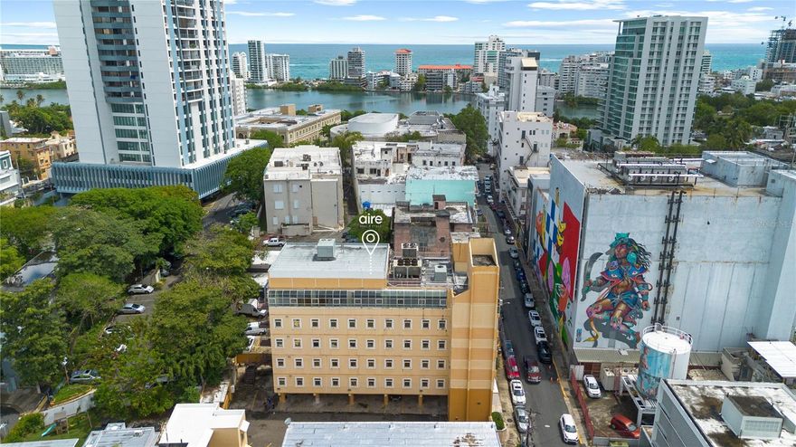 Prime 6-story, 23,000 SF building with 3,800 SF of private parking in the heart of Calle Cerra, San Juan’s premier cultural corridor. Located steps from Ambar, La Disquera, and Identidad, and Conservatory. The expansive top floor offers panoramic views—ideal for a rooftop restaurant. Features include a full backup generator and cistern. One of the few buildings in the area with underground electric grid connection. Unmatched potential for hotel, mixed-use, or creative redevelopment in one of the most vibrant and walkable areas, just before entering Miramar.