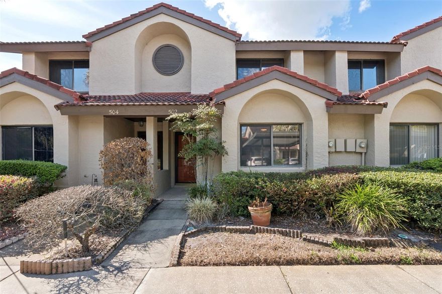 Beautiful 2 bedroom, 2 bathroom townhome in Winter Springs, located in the sought-after Cypress Club at The Highlands community, known for its lush landscaping, fantastic amenities, and serene walking trails. Step inside to a spacious open floor plan with soaring vaulted ceilings and tile flooring throughout the main living areas. The living room features a cozy wood-burning fireplace, creating a warm and inviting focal point. The galley kitchen is fully equipped with all appliances, a glass tile backsplash, and a closet pantry for added storage. This home offers double suites, thoughtfully split between the two levels, each with its own private bathroom. The upstairs loft provides the perfect flex space for a home office, reading nook, or creative studio. Step out back to a lovely screened patio overlooking a private, park-like setting with no rear neighbors, creating a peaceful outdoor retreat. An exterior storage closet offers convenient space for bikes, tools, or gardening supplies. Recent updates include a full professional re-pipe (2026), new water heater (2025), new refrigerator (2024), new interior paint in modern greige tones (2023), and new carpet in bedrooms and stairs (2023). This townhome includes two reserved parking spaces, side-by-side, including one covered carport space. Cypress Club residents enjoy their own private community pool along with full access to The Highlands’ amenities, including a lap pool, tennis courts, playground, BBQ/picnic areas, and more. Ideally located with easy access to SR-434, 17-92, SR-417, and I-4, and zoned for top-rated Seminole County schools. Outdoor recreation and weekend adventure are just minutes away with convenient access to the Cross Seminole Trail and Central Winds Park, offering miles of scenic biking and walking paths, sports fields, and community events. Everyday conveniences are equally close by, with Winter Springs Town Center and other major shopping plazas just a short drive away, providing easy access to grocery stores, fitness centers, banks, restaurants, and all your daily essentials.