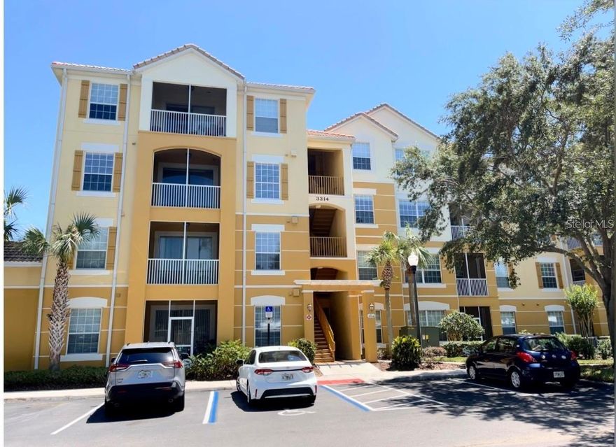 Welcome to this spacious 4th-floor condo in the gated Stonebridge Reserve community. This 3-bedroom, 2-bathroom home offers ultimate convenience with elevator access. Enjoy a bright layout and an assigned covered carport space.Guests will find plenty of open parking spaces. Community amenities include a secure gated entry and a sparkling swimming pool. The prime location provides quick access to I-4, premier dining, malls, and shopping.