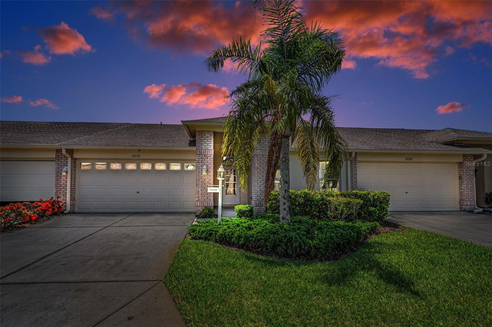 Come see this 2 bedroom, 2 full bathrooms, 2 car garage Villa in Heritage Springs! Once you enter the foyer you have tile flooring and soaring ceilings. The living & dining rooms are great for entertaining and having those holiday meals. The kitchen has wood cabinets, pantry closet, tile flooring, breakfast bar and a wonderful breakfast nook area. The primary bedroom has plenty of room for all your pieces plus two closets. There is a pocket door that opens to the primary bathroom with a wood vanity and walk in shower. There is a hallway with two closets, and the guest bedroom has carpet flooring. The guest bathroom has wood vanity, tub with shower. The laundry room has washer, dryer and cabinets. The garage has pull down staircase to attic and cabinets for storage. There are sliders in the living room that opens to the screened lanai w/tile flooring and a park like setting that you and your guest will enjoy! This villa has a new roof and hurricane shutters. This community offers many events & activities that your social calendar will always be full! Heritage Springs offers a golf course, tennis courts, heated pool & spa, computer & library room, billiard & card room, pavilion w/picnic tables, bocce, horseshoes, shuffleboard, performing arts center, restaurant & lounge.