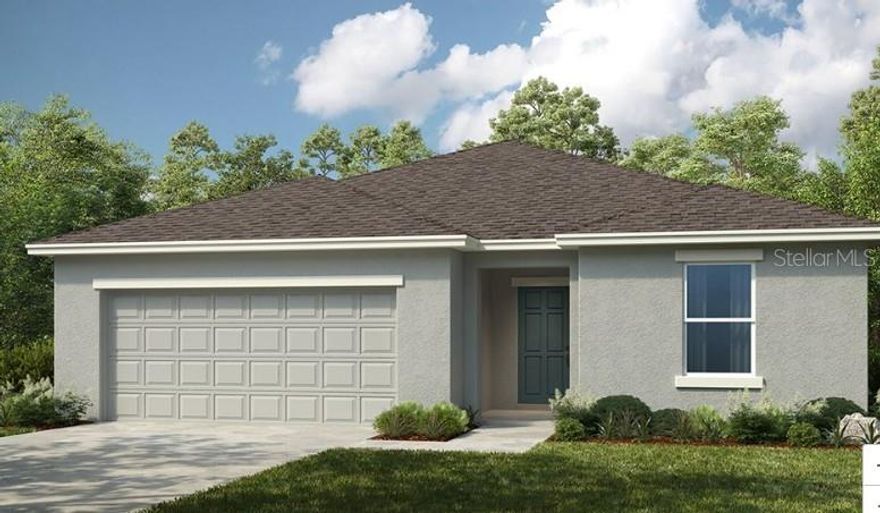 Under Construction. What's Special: Convenient 1st Floor Living | Oversized Closet in Primary | Larger Backyard | South Facing Patio | Covered Patio.  New Construction - April Completion! Built by America's Most Trusted Home Builder.  Welcome to the Cypress at 13815 Sawmill Street in Firethorn! This new home welcomes you through a thoughtfully laid out foyer with two secondary bedrooms and a full bathroom on one side, and another secondary bedroom, the laundry room, and garage entry on the other. You continue into the dining area, which flows into the open great room and kitchen featuring white shaker cabinets, quartz countertops, a center island, and a walk-in pantry designed for comfortable everyday living. From the main living area, you can step outside and enjoy the outdoor lanai, ideal for relaxing or entertaining. The primary suite is tucked at the back of the home and offers a private retreat with an en-suite bath and a walk-in closet. Firethorn in Parrish offers a peaceful setting with easy access to Sarasota, Tampa Bay, Siesta Key, and St. Petersburg. At The Hideaway, enjoy a resort-style pool, fitness center, sports courts, nature play space, and pet parks. Nearby shopping, dining, entertainment, and job opportunities in Bradenton and Lakewood Ranch make life both convenient and relaxing. Additional Highlights Include: GE refrigerator, washer and dryer, extended LVP flooring, and whole house blinds. Photos are for representative purposes only.  MLS#