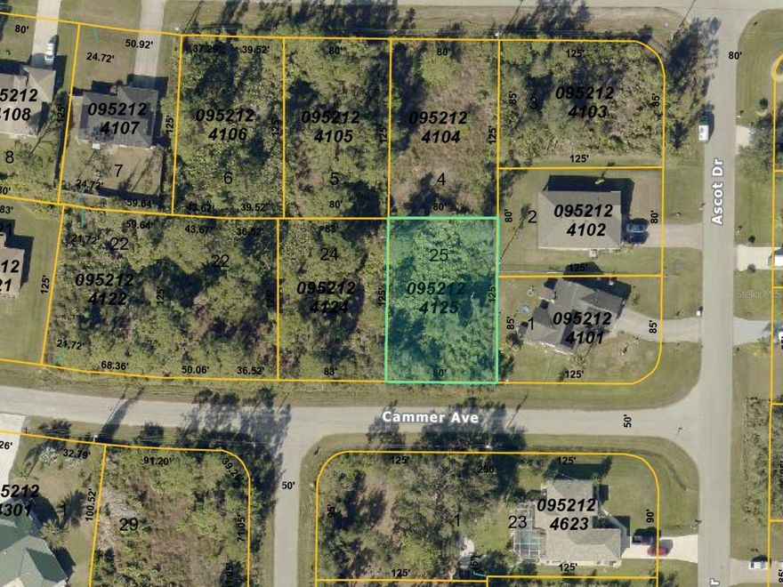 Build your dream home or invest in the fast-growing community of North Port! This 80x120 vacant residential 0.24 acres lot on Cammer Ave offers a great opportunity to create a custom home in a peaceful, up-and-coming area. Located in a non-HOA neighborhood, you’ll enjoy the freedom to design and build to your preferences with no extra restrictions. This area is seeing continuous growth with new construction homes, making it a smart choice for both homeowners and investors looking to build and resell. Conveniently situated near shopping, dining, schools, parks, and with easy access to major roadways, you’re just a short drive from the beautiful Gulf Coast beaches, including Venice Beach and Englewood Beach. Whether you’re ready to build now or secure land for the future, this property offers endless potential in one of Southwest Florida’s most desirable and expanding cities.