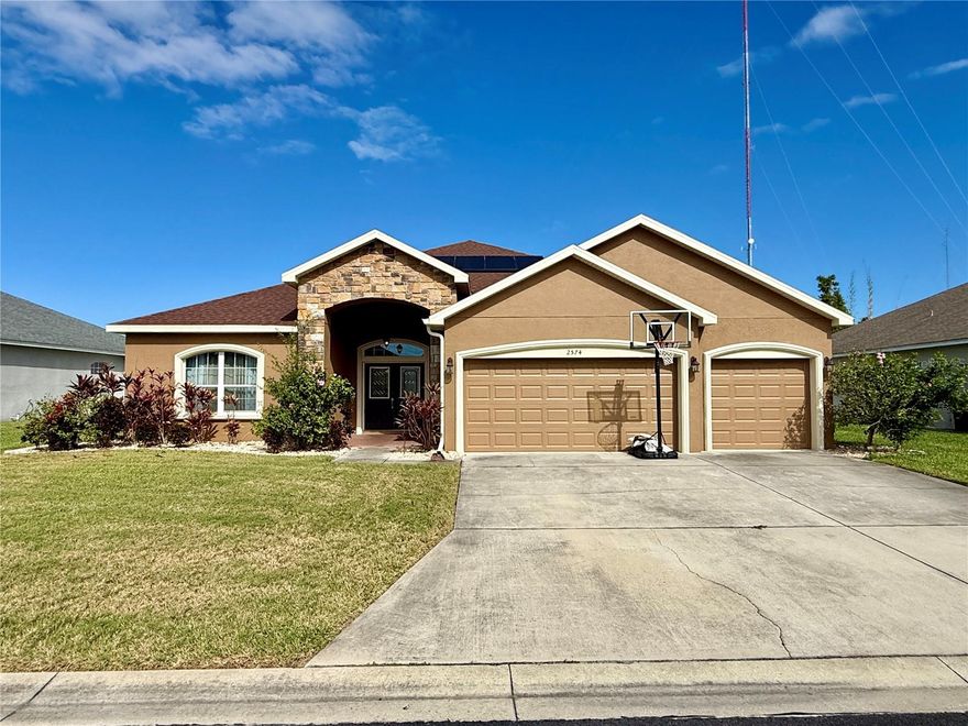 One or more photo(s) has been virtually staged. More photos coming Nov 1ST!! Welcome home to this beautifully maintained 4-bedroom residence, with an additional, versatile office/flex room and 3 full bathrooms, located in a sought-after gated community of Highlands Creek. This home features an inviting open floor plan with both a formal living room and spacious main living areas perfect for gathering and everyday living.

The split bedroom layout offers privacy, while the primary suite provides a comfortable retreat. Enjoy peace of mind with a new roof (2023) and energy-efficient solar panels (installed in 2020) already in place. (Solar panels loan will be paid off at closing.)

Step outside to a screened-in back patio overlooking a fully fenced backyard that backs up to a serene orange grove, designated as a conservation lot—meaning no rear neighbors and picturesque views year-round.

This home truly offers the best of Florida living: comfort, efficiency, and a beautiful natural backdrop.
All information believed to be accurate, however, buyer and/or buyer's agent should verify. All HOA restrictions must be verified by the buyer and/or buyer's agent.