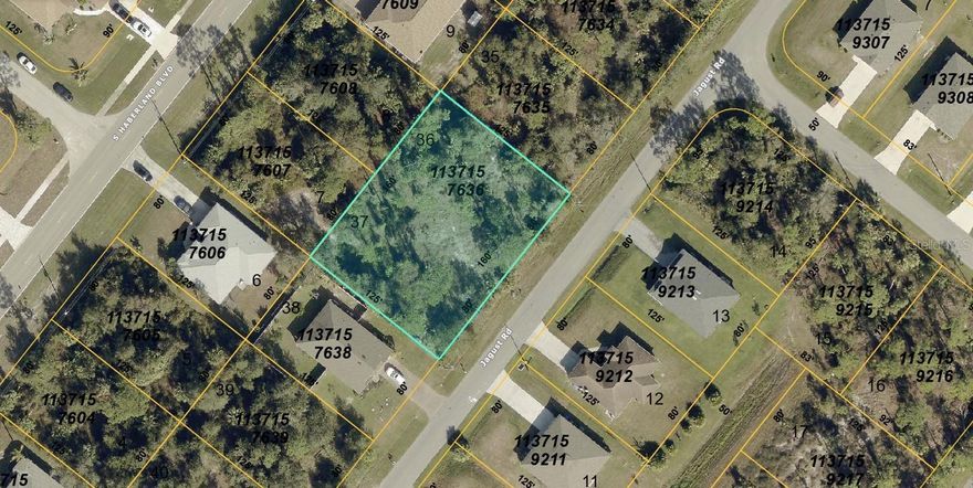 Build your Florida dream on Lots 36 & 37 on Jagust Road in North Port — a spacious, double-lot opportunity tucked into a growing residential area with no HOA restrictions. Whether you envision a custom home, an investment property, or simply securing land in one of Southwest Florida’s most steadily developing markets, this property offers the space and flexibility to bring your plans to life.
Located in a peaceful neighborhood with newer homes nearby, these combined lots provide added breathing room and design potential that’s increasingly hard to find. Enjoy the freedom to choose your own builder and timeline while still being conveniently close to shopping, dining, schools, golf courses, and everyday necessities. North Port is known for its laid-back lifestyle, proximity to Gulf beaches, and easy access to major roadways, making it ideal for both full-time residents and seasonal homeowners.
With continued growth throughout the area, this is a great opportunity to invest in land now and build later — or start construction right away. Don’t miss the chance to own a versatile, oversized homesite in a desirable North Port location and create something truly your own.