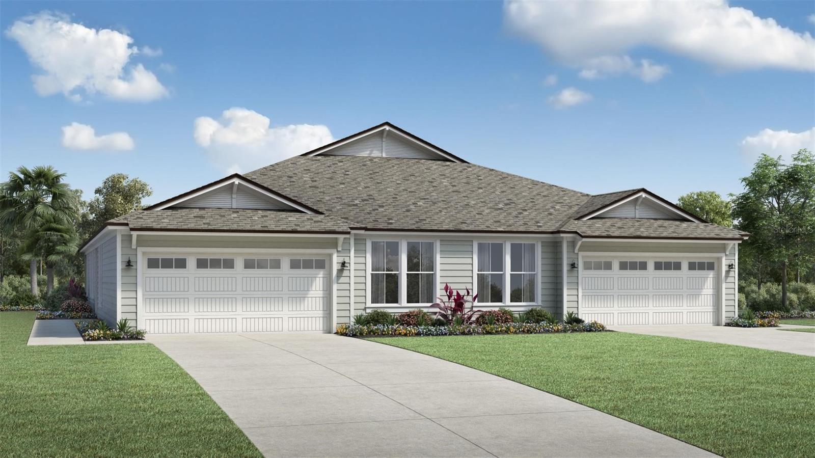 Experience a home that balances style, comfort, and convenience in every detail. Expansive 6-foot windows fill the interior with light, while a triple sliding glass door opens to your private backyard framed by a tall white vinyl fence. The open great room, accented with elegant tray ceilings, is perfect for both everyday living and entertaining. Step outside to the covered lanai with a built-in gas line ready for an outdoor kitchen or fire feature. With landscaping included and a lock-and-go lifestyle, you'll enjoy more time for the things you love without the extra upkeep. This is where thoughtful design, privacy, and easy living come together beautifully.